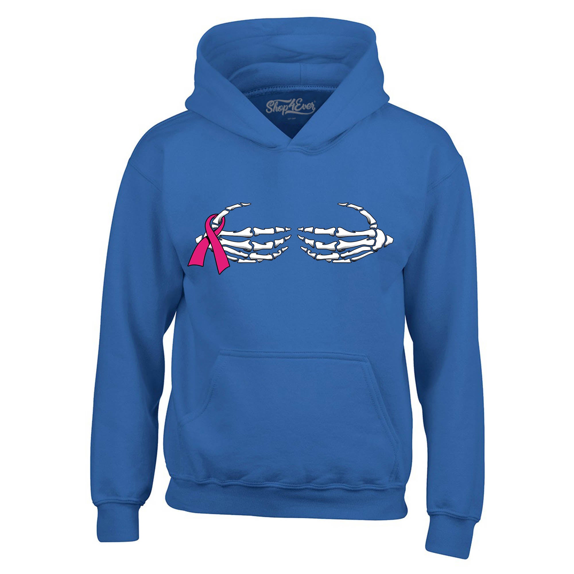 Skeleton Hands Hoodies Breast Cancer Awareness Sweatshirts