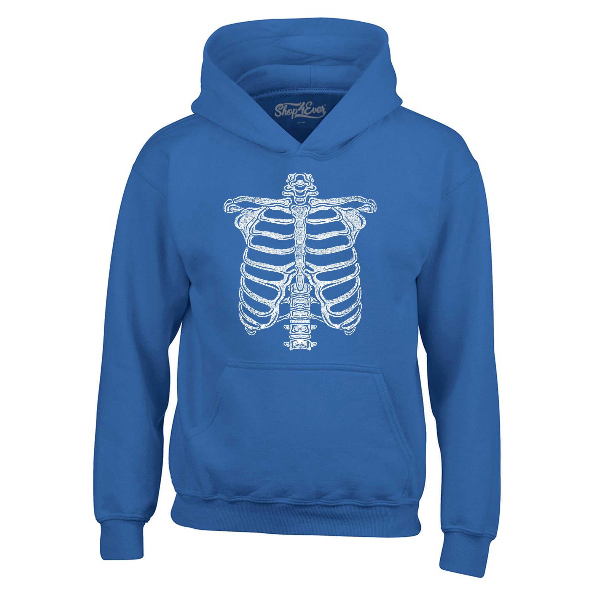 Skeleton Ribcage Halloween Costume Skull Hoodie Sweatshirts