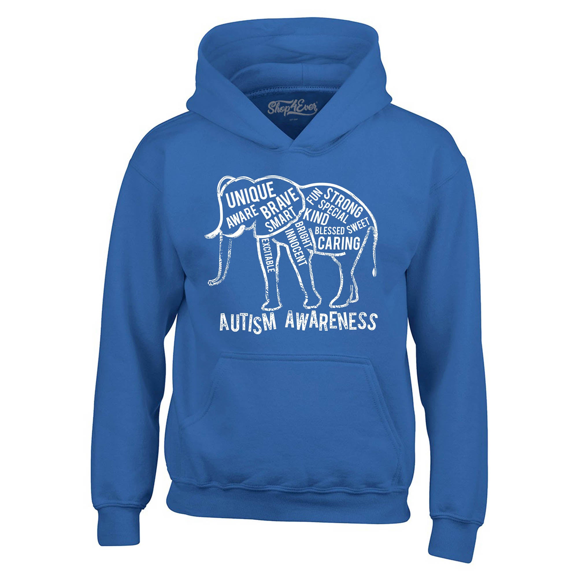 Autism Awareness Elephant Hoodie Sweatshirts
