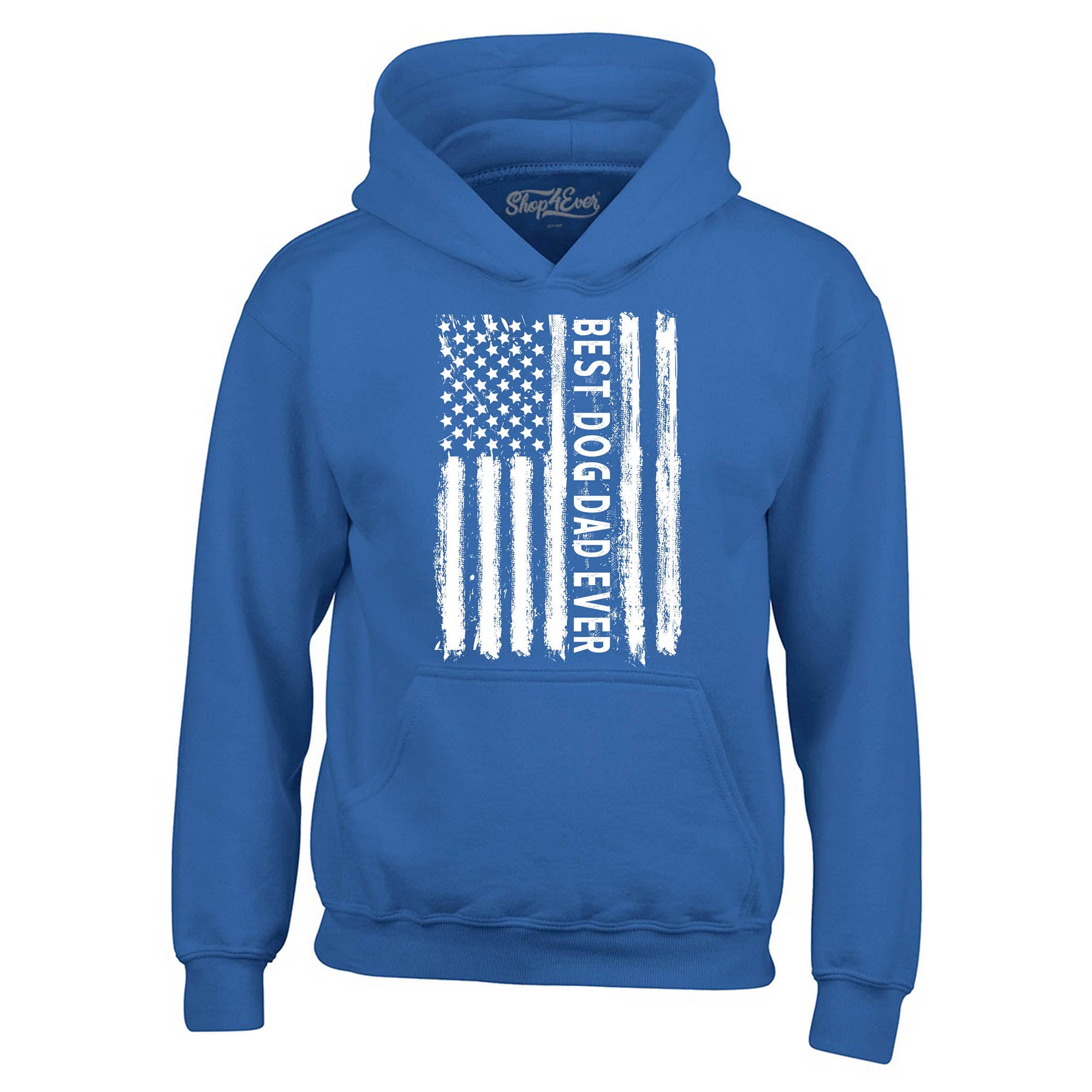 Best Dog Dad Ever American Flag Patriotic Hoodie Sweatshirts