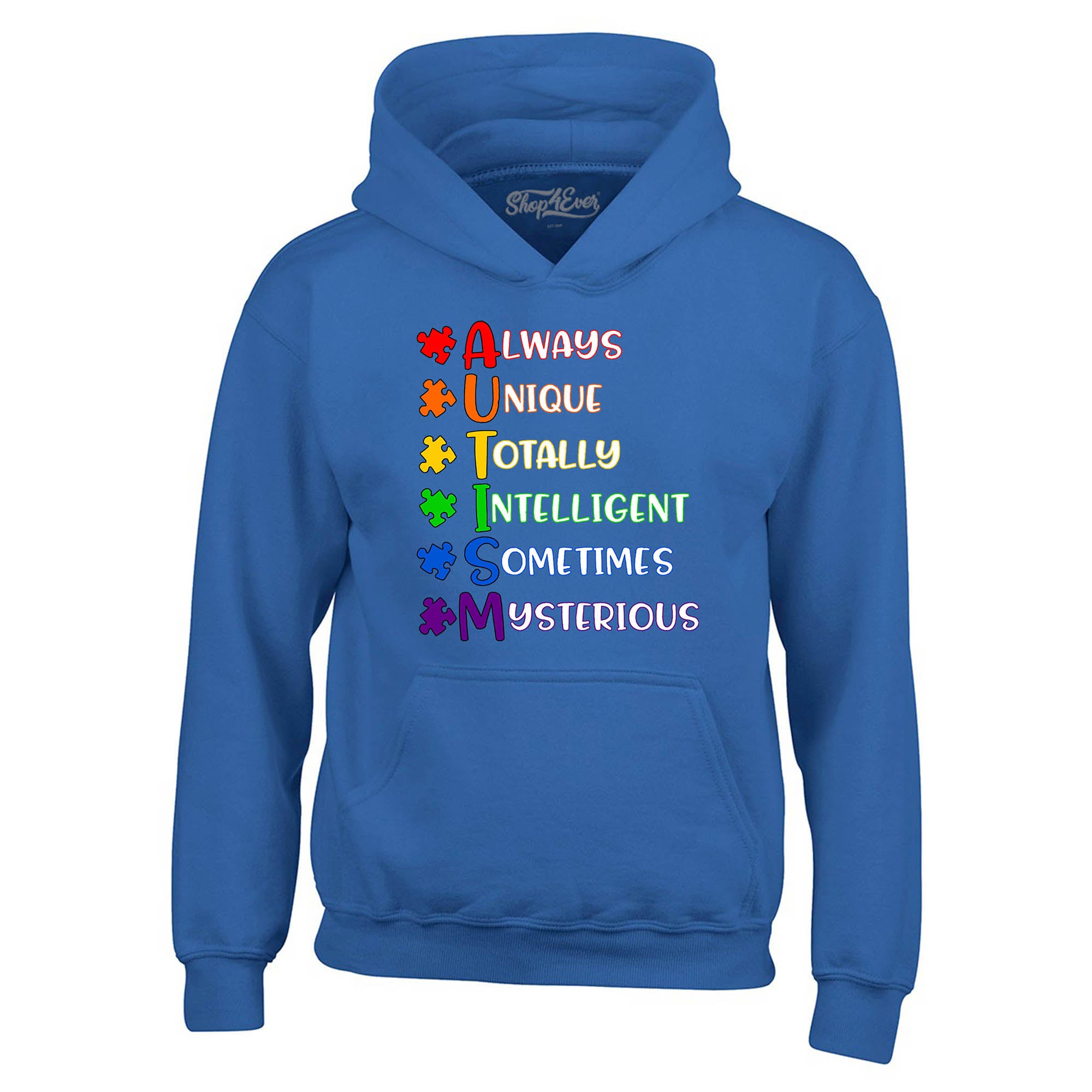 Always Unique Hoodies Autism Awareness Sweatshirts