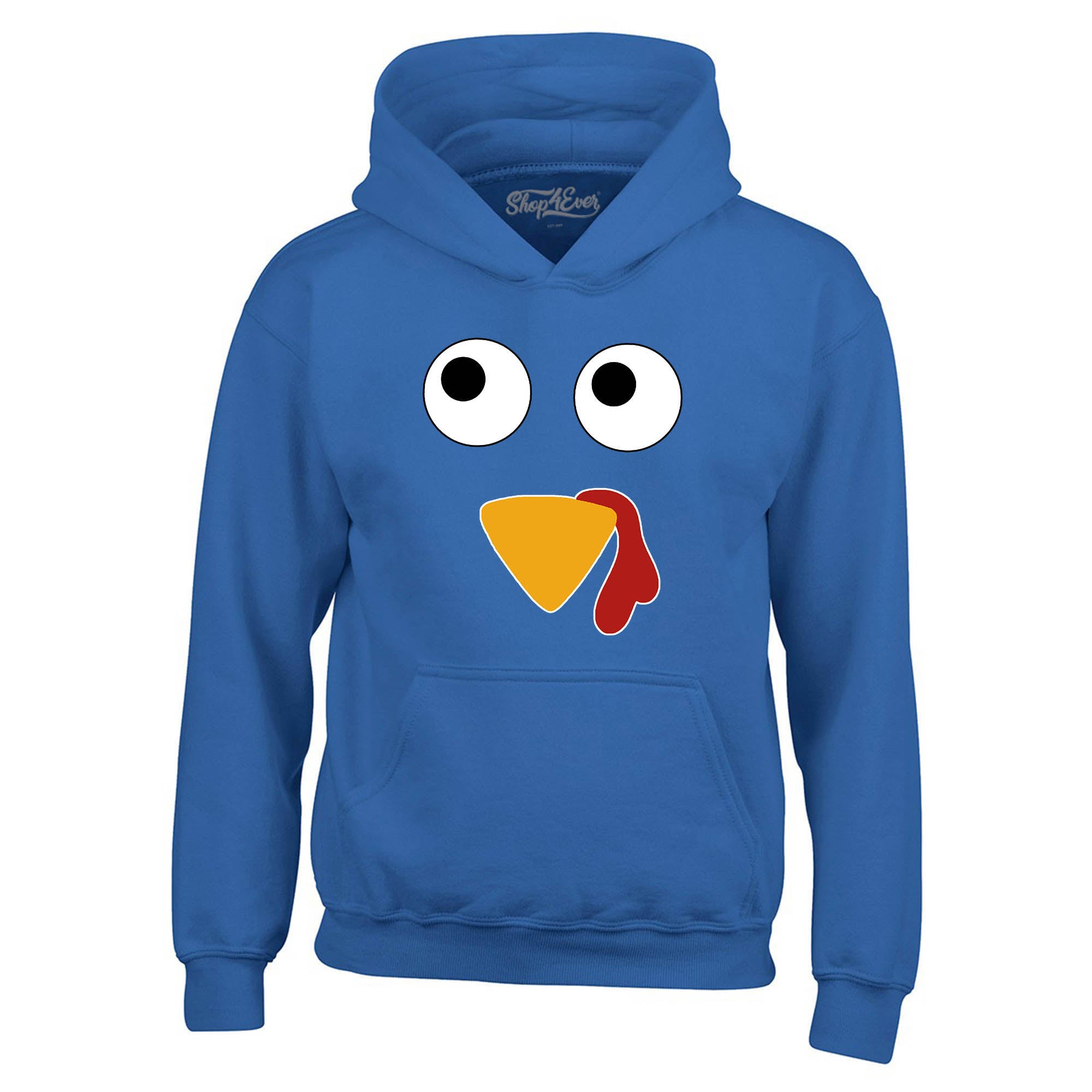 Turkey Face Hoodies Thanksgiving Sweatshirts