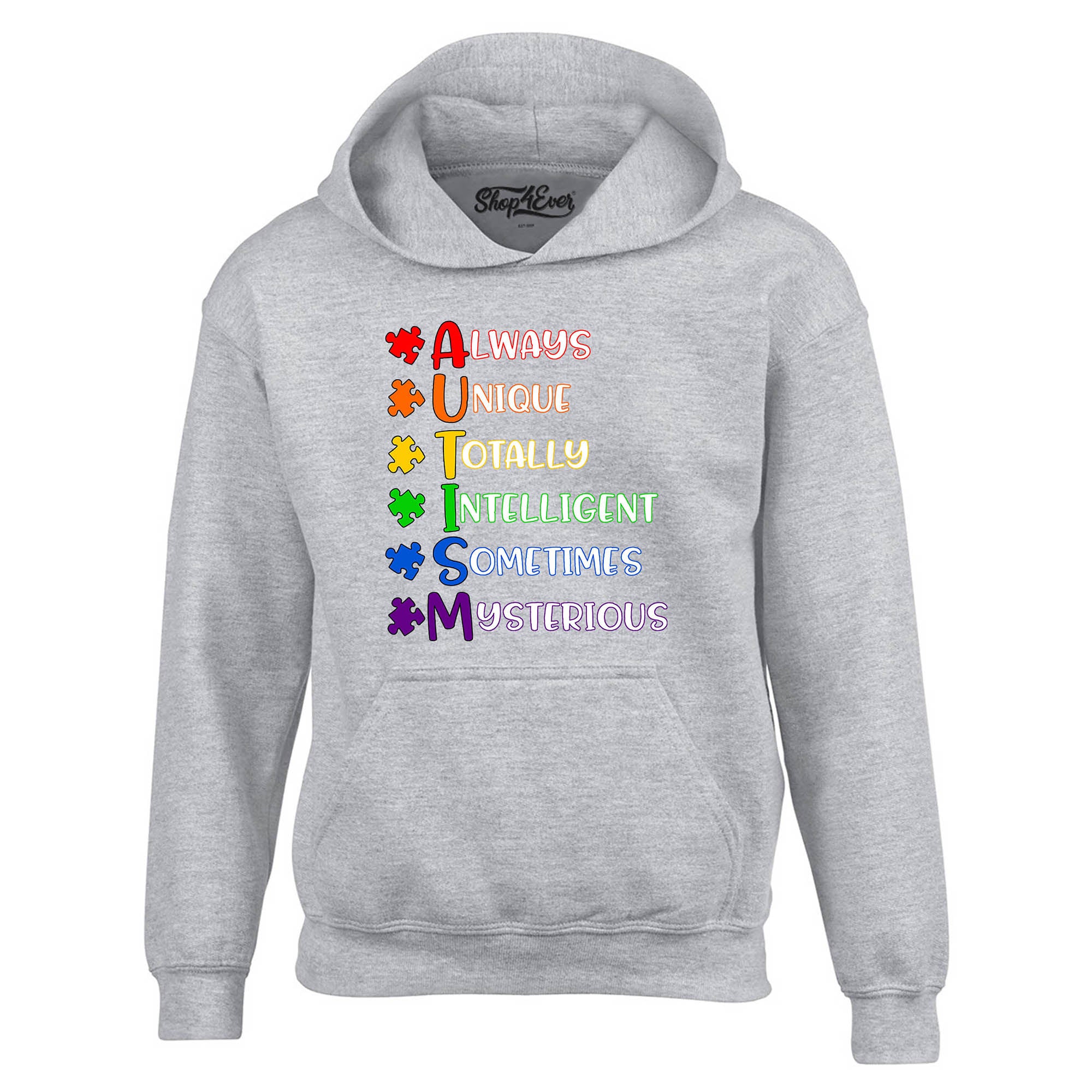 Always Unique Hoodies Autism Awareness Sweatshirts