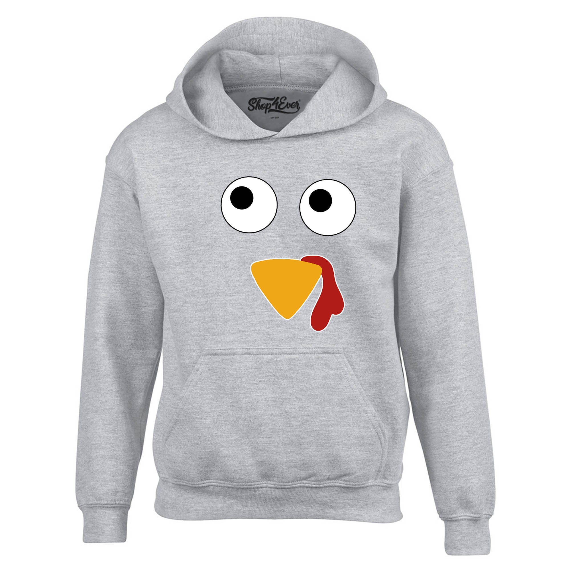 Turkey Face Hoodies Thanksgiving Sweatshirts