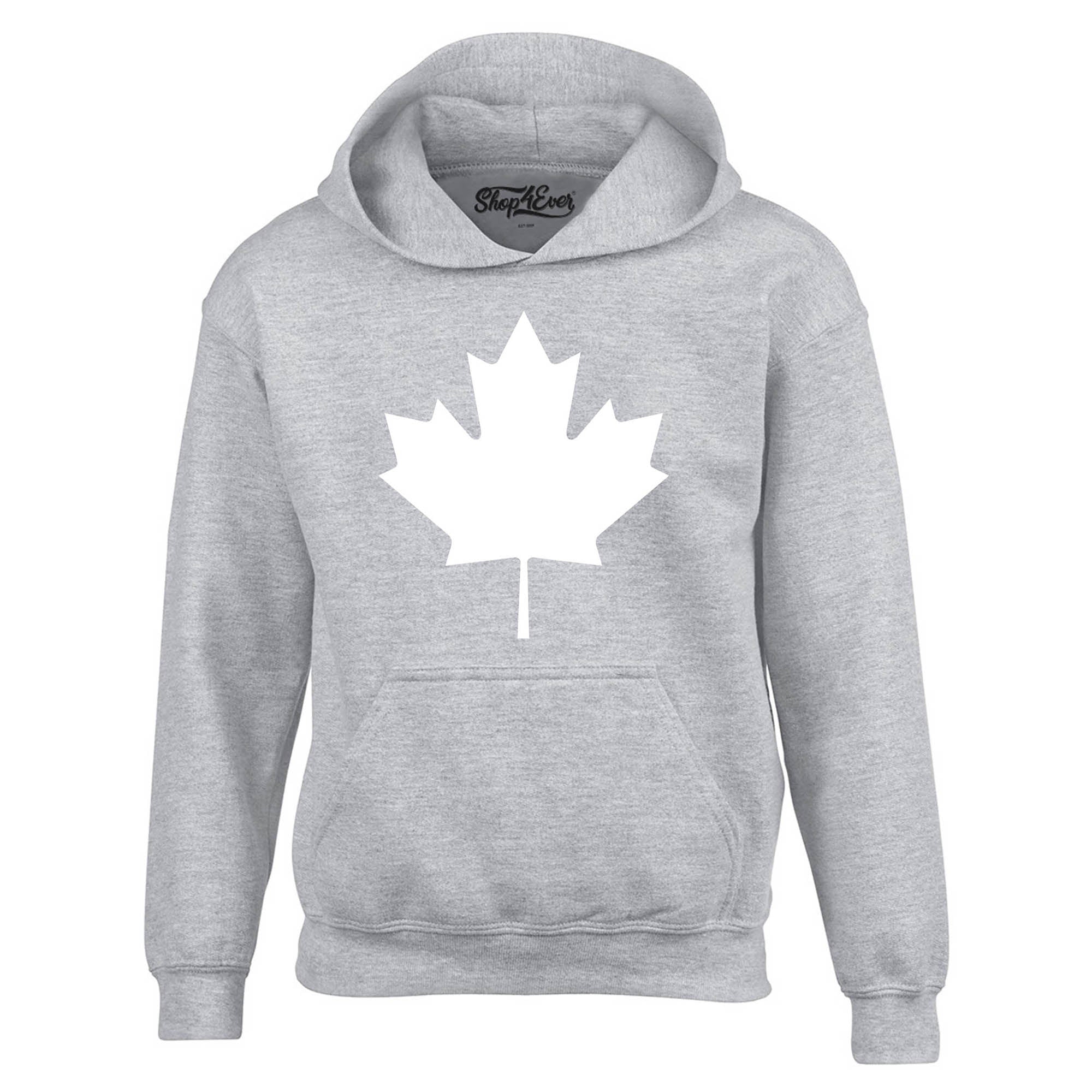 Canada White Maple Leaf Hoodie Sweatshirts