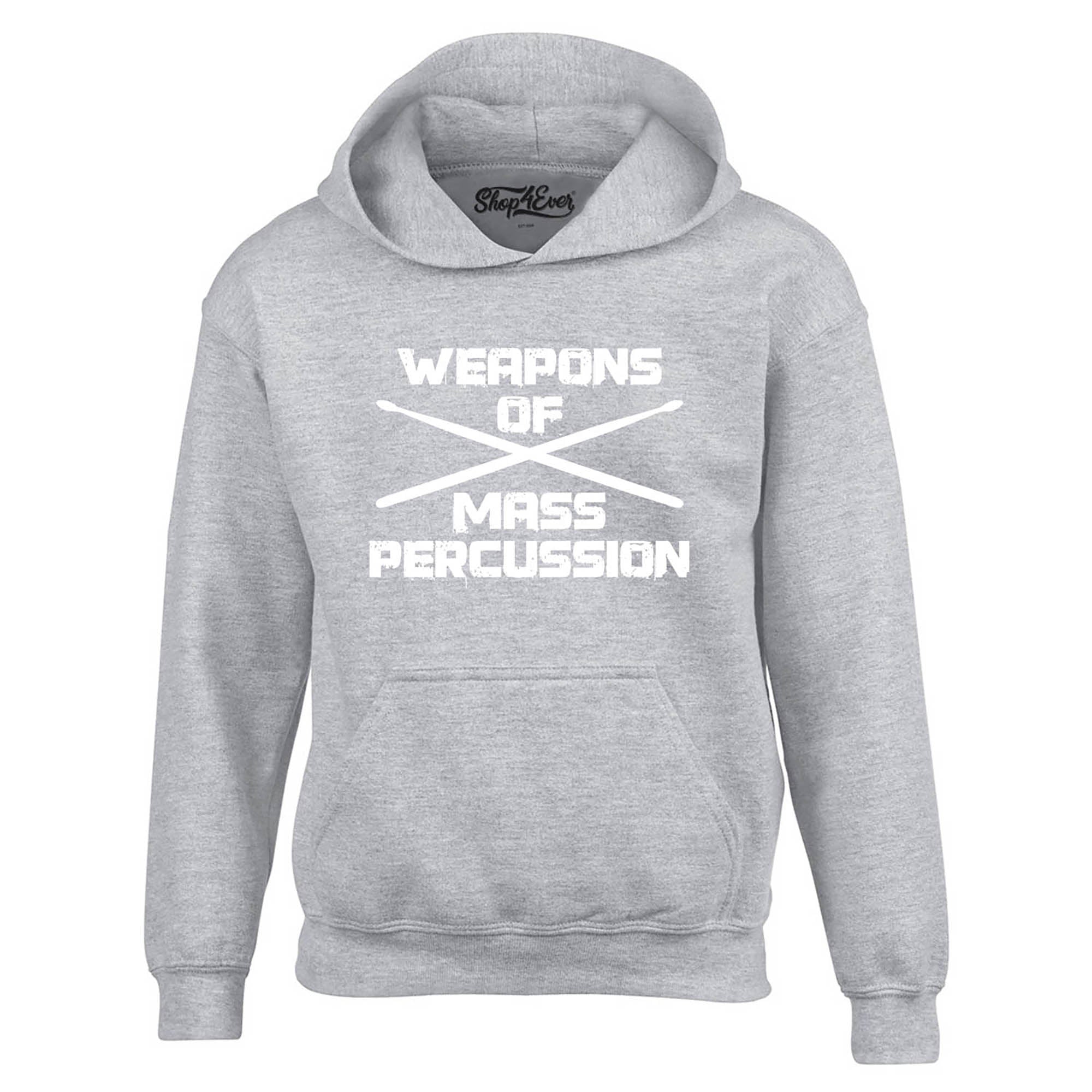 Weapons of Mass Percussion Drumsticks Drummer Hoodie Sweatshirts