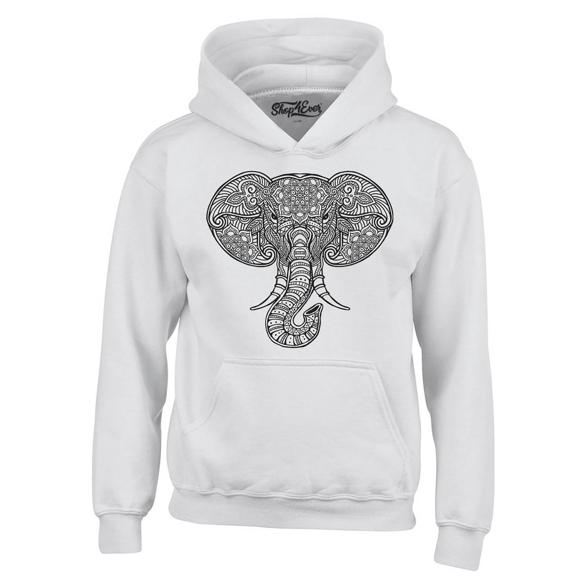 Mandala Elephant Hoodie Sweatshirts