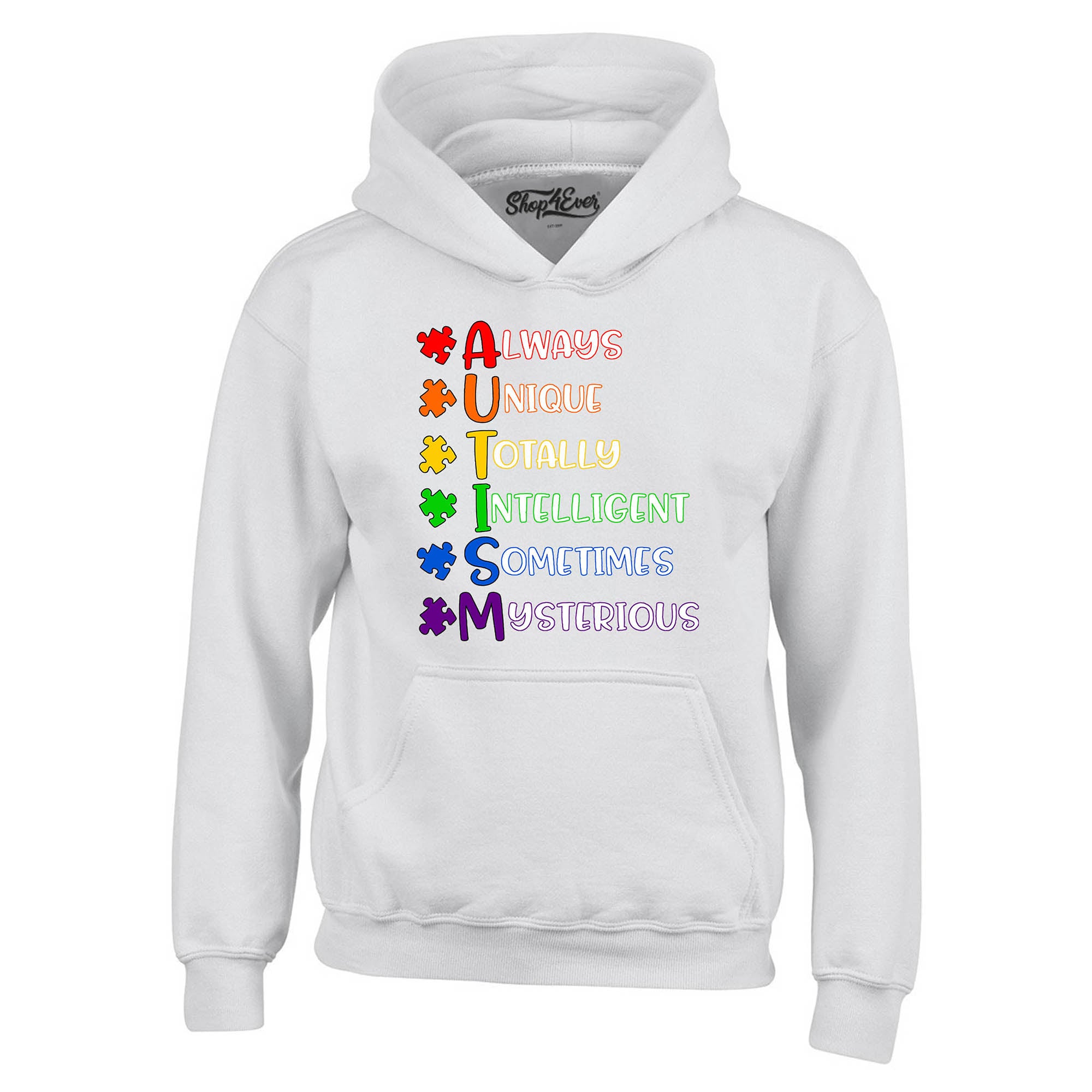 Always Unique Hoodies Autism Awareness Sweatshirts