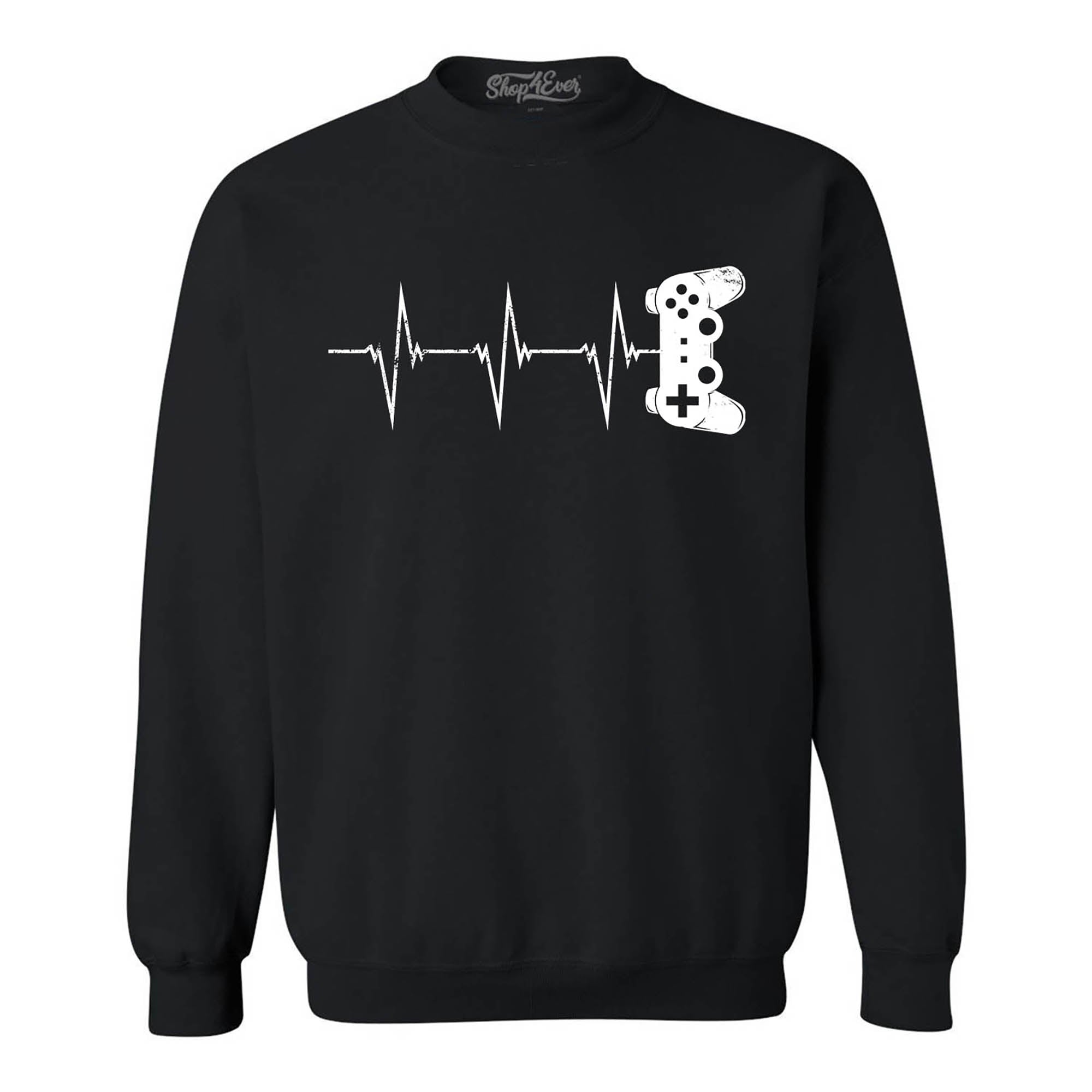 Gamer Heartbeat Crewneck Sweatshirts