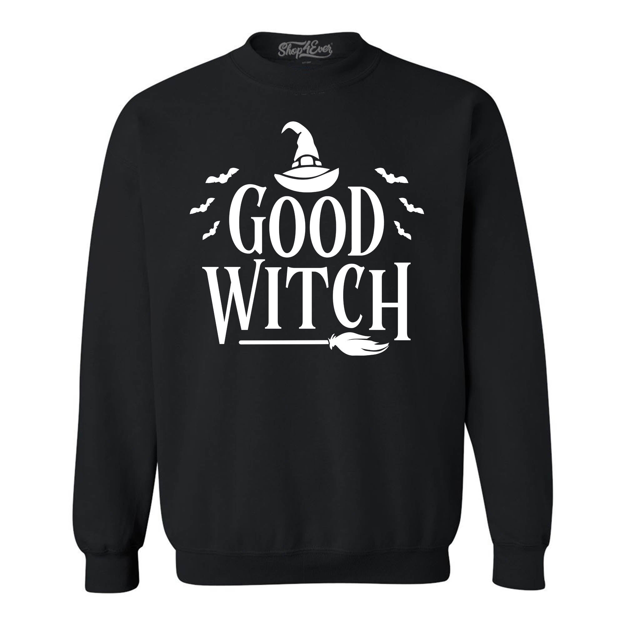 Good Witch ~ Bad Witch Matching Halloween Costumes Crewneck Sweatshirts