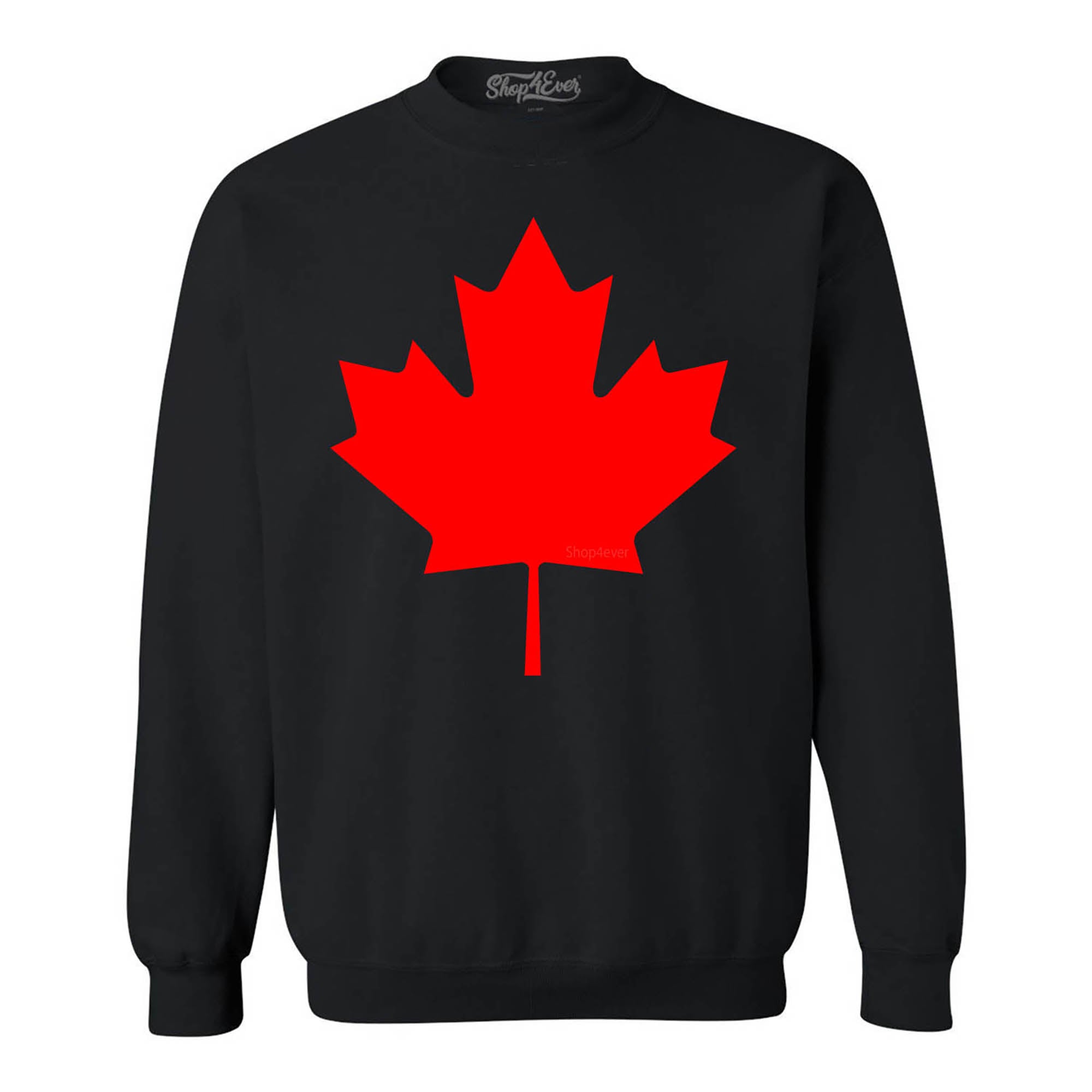 Canada Red Leaf Crewneck Sweatshirts