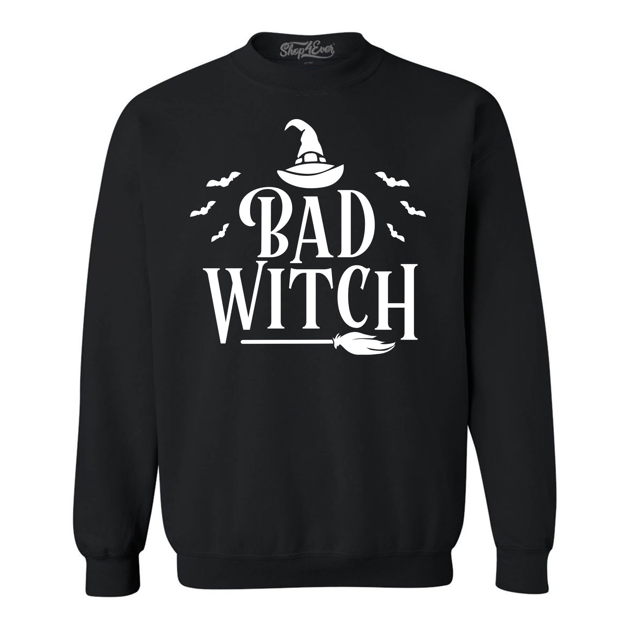 Good Witch ~ Bad Witch Matching Halloween Costumes Crewneck Sweatshirts
