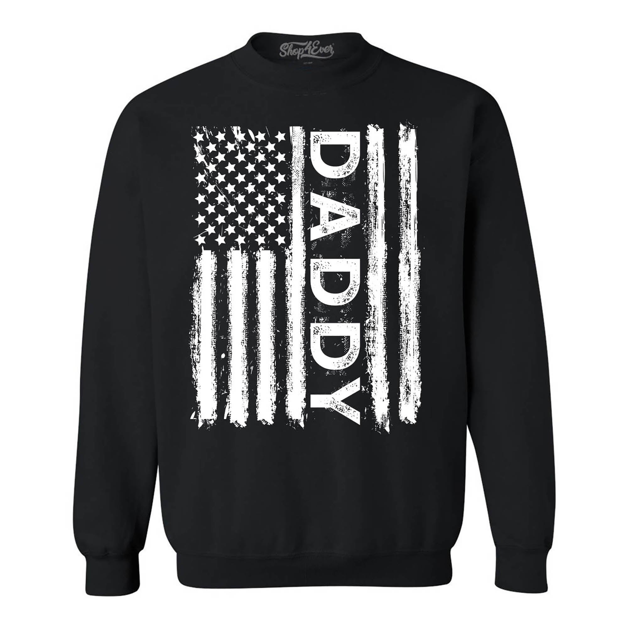 Daddy American Flag Crewneck Sweatshirts