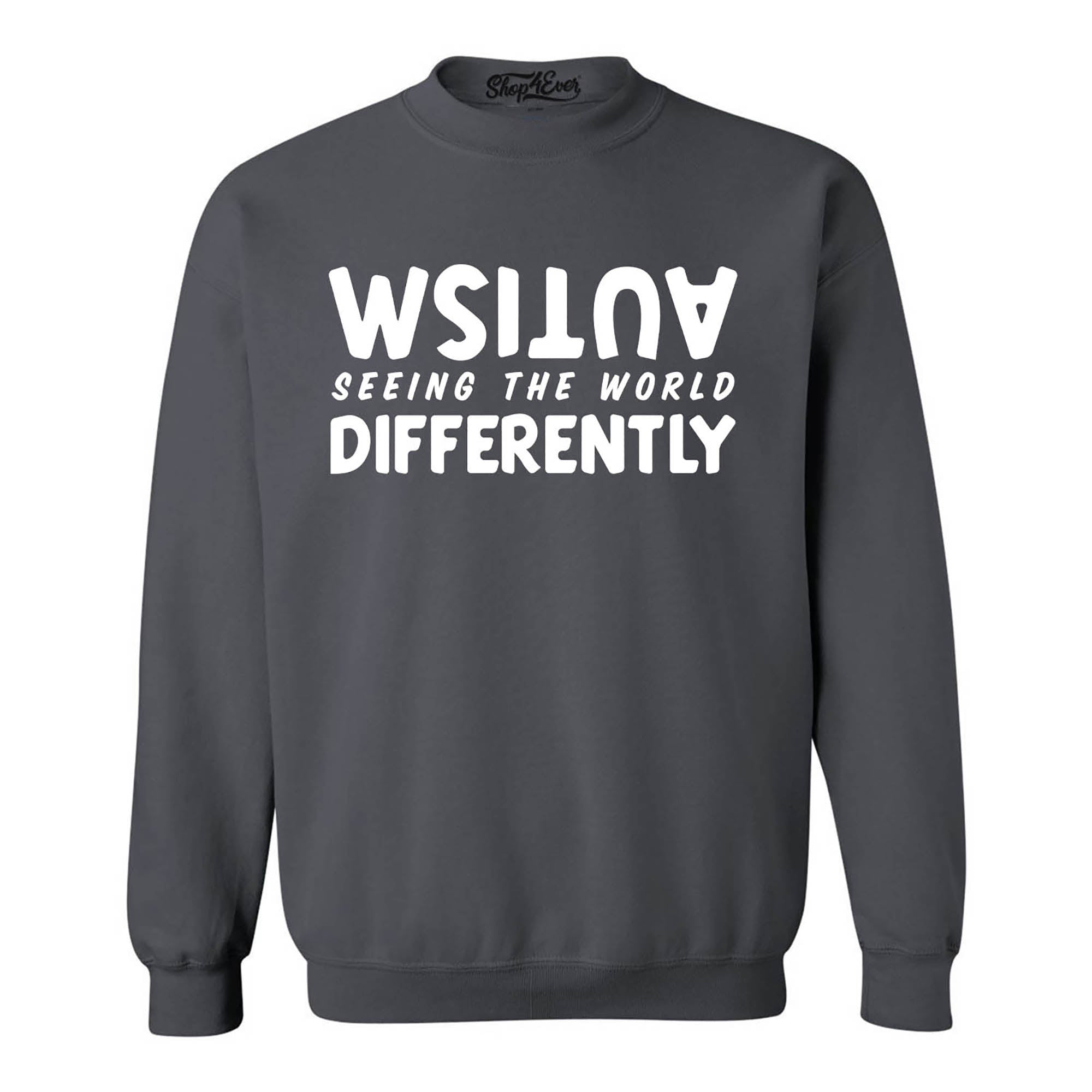 Autism Seeing the World Differently Crewneck Sweatshirts