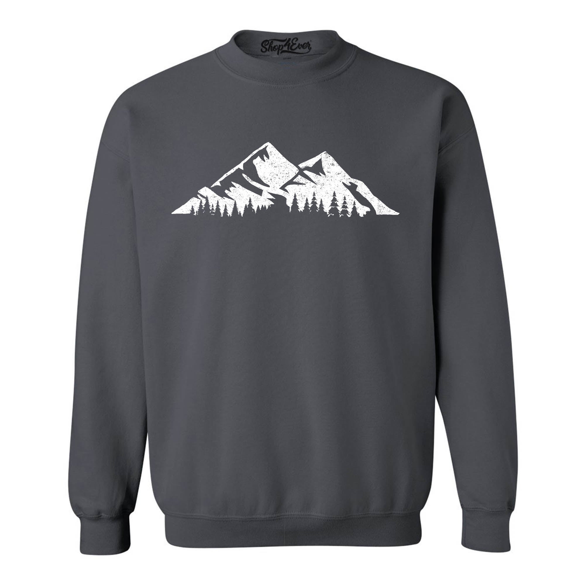 Mountains Scenery Nature Wildlife Crewneck Sweatshirts