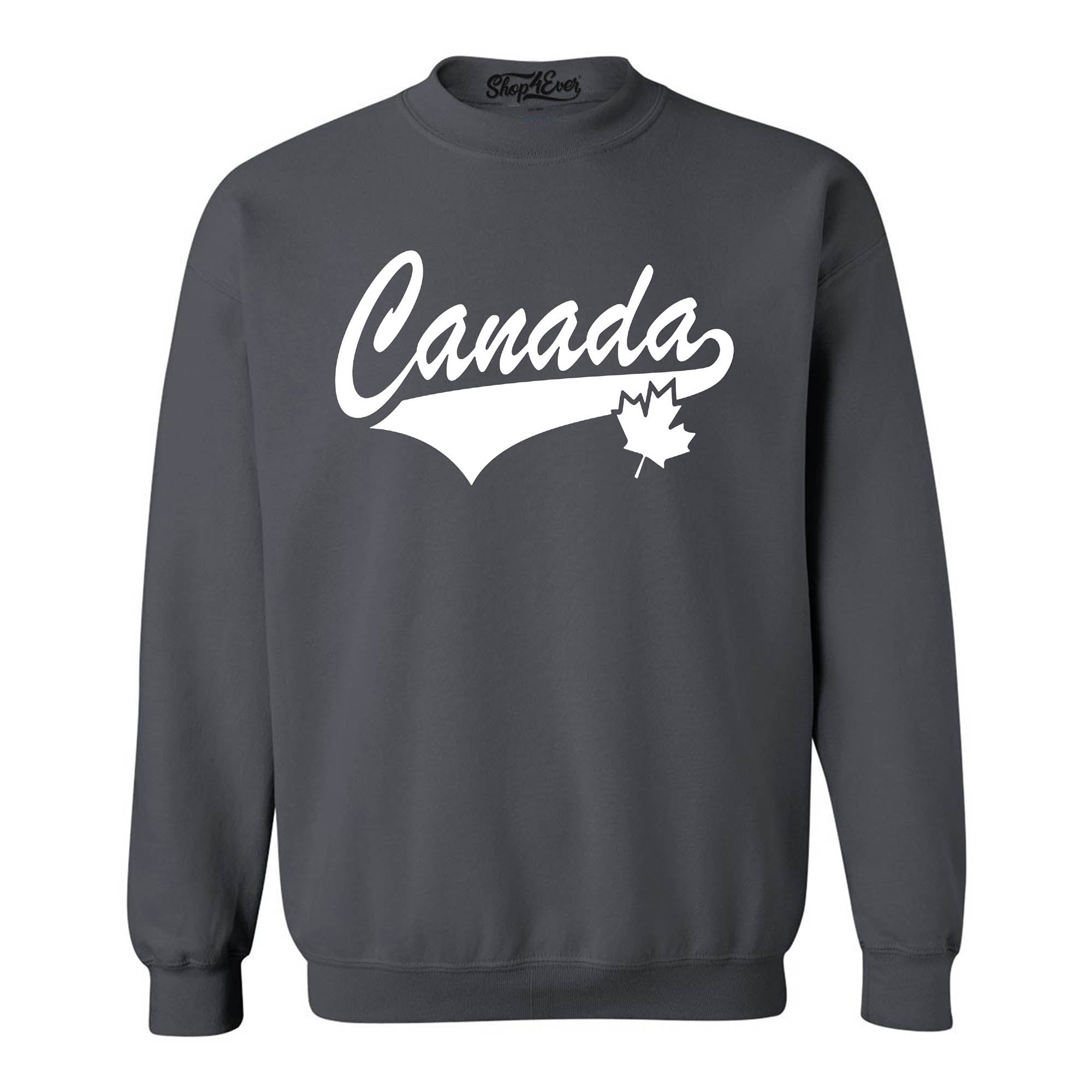 Canada White Crewneck Sweatshirts