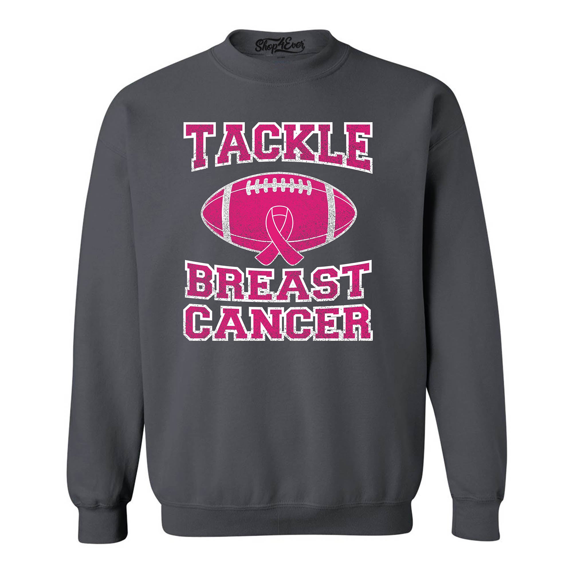 Tackle Breast Cancer Crewnecks Breast Cancer Awareness Sweatshirts