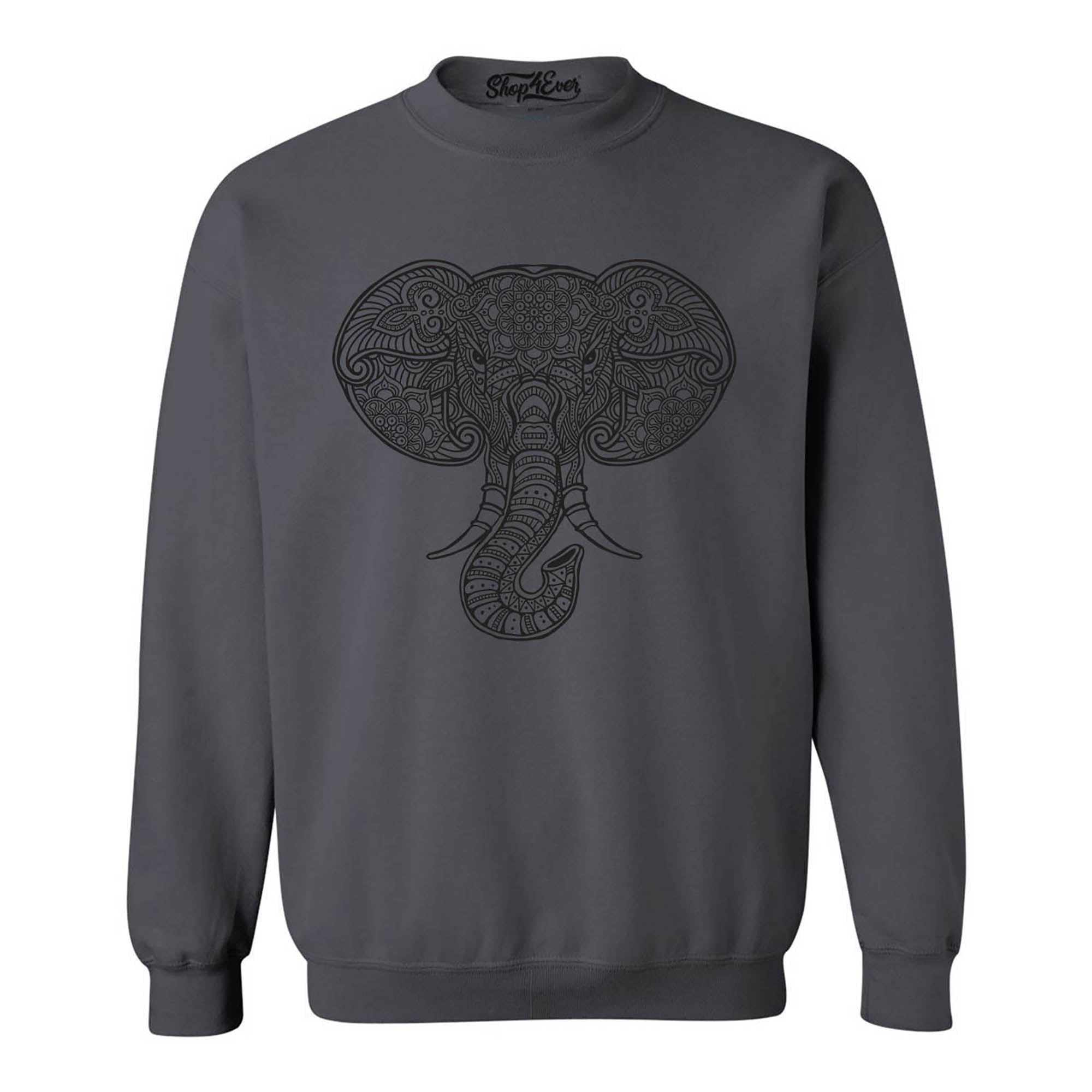 Mandala Elephant Crewneck Sweatshirts