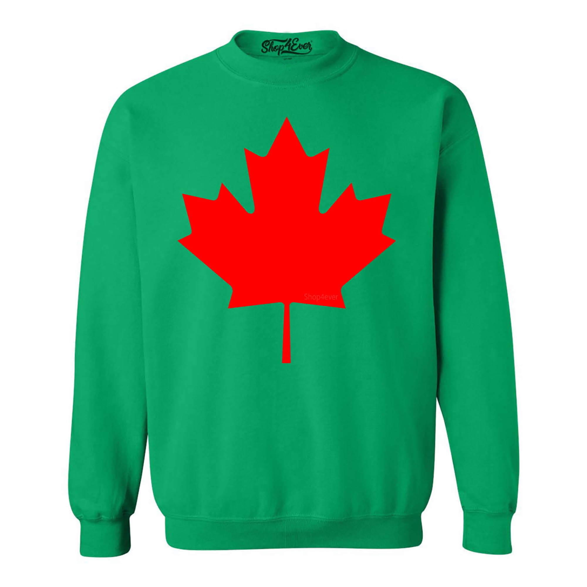 Canada Red Leaf Crewneck Sweatshirts
