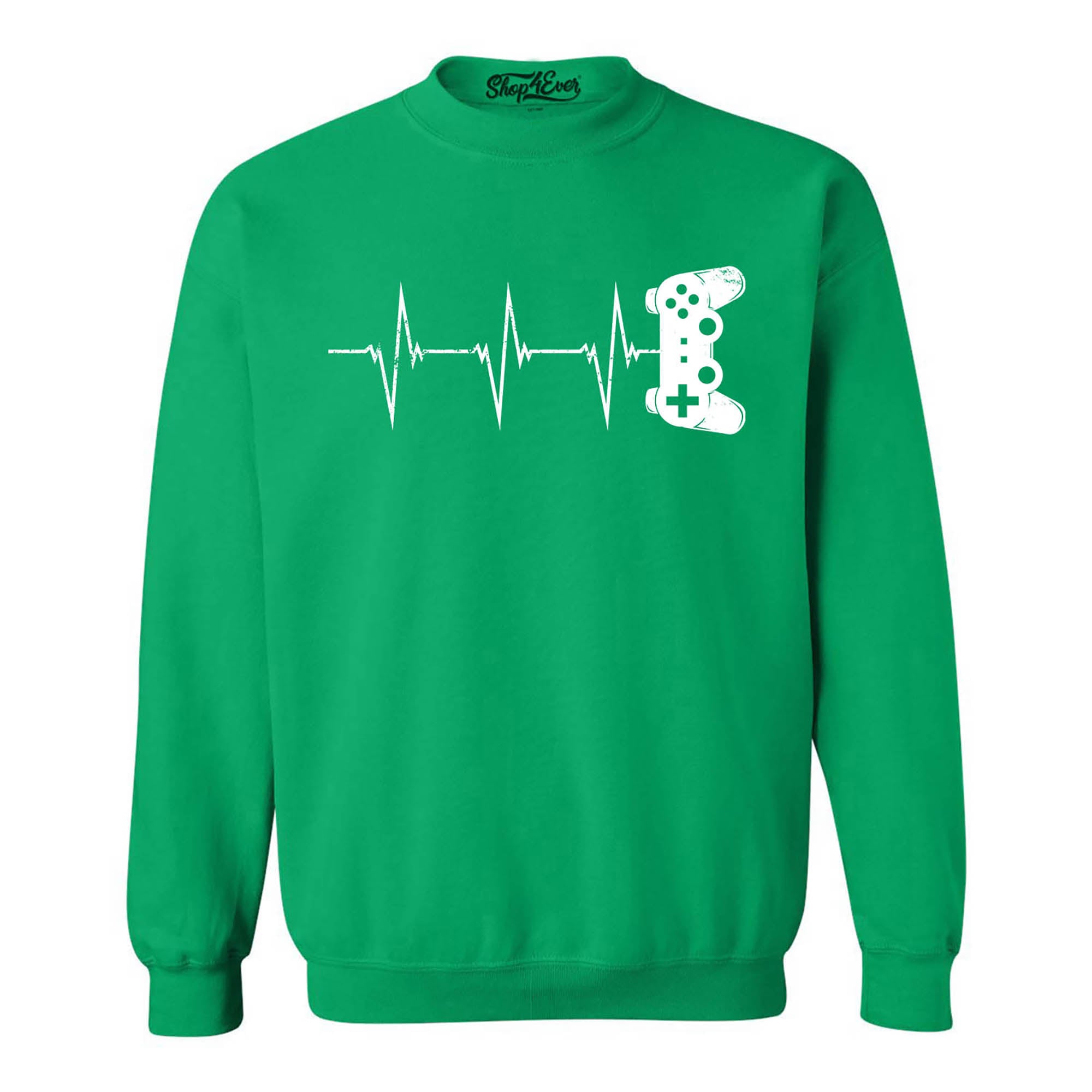 Gamer Heartbeat Crewneck Sweatshirts