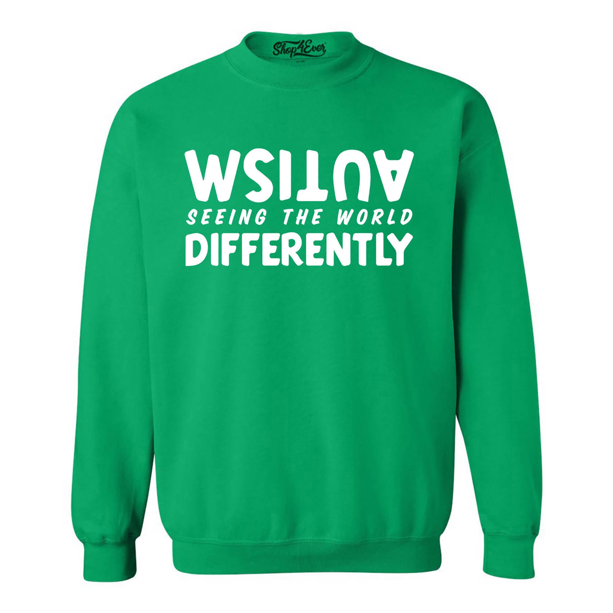 Autism Seeing the World Differently Crewneck Sweatshirts