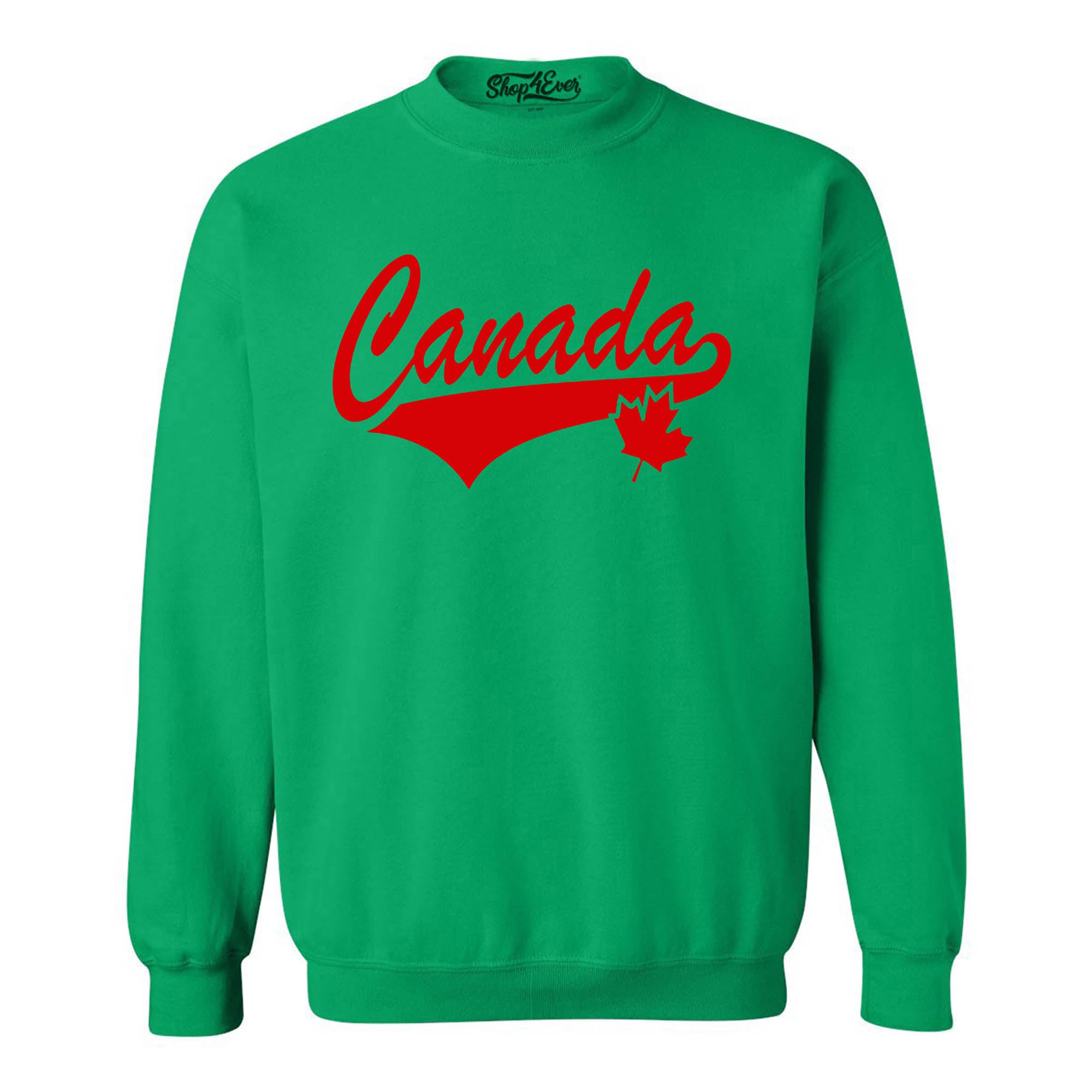 Canada Red Crewneck Sweatshirts