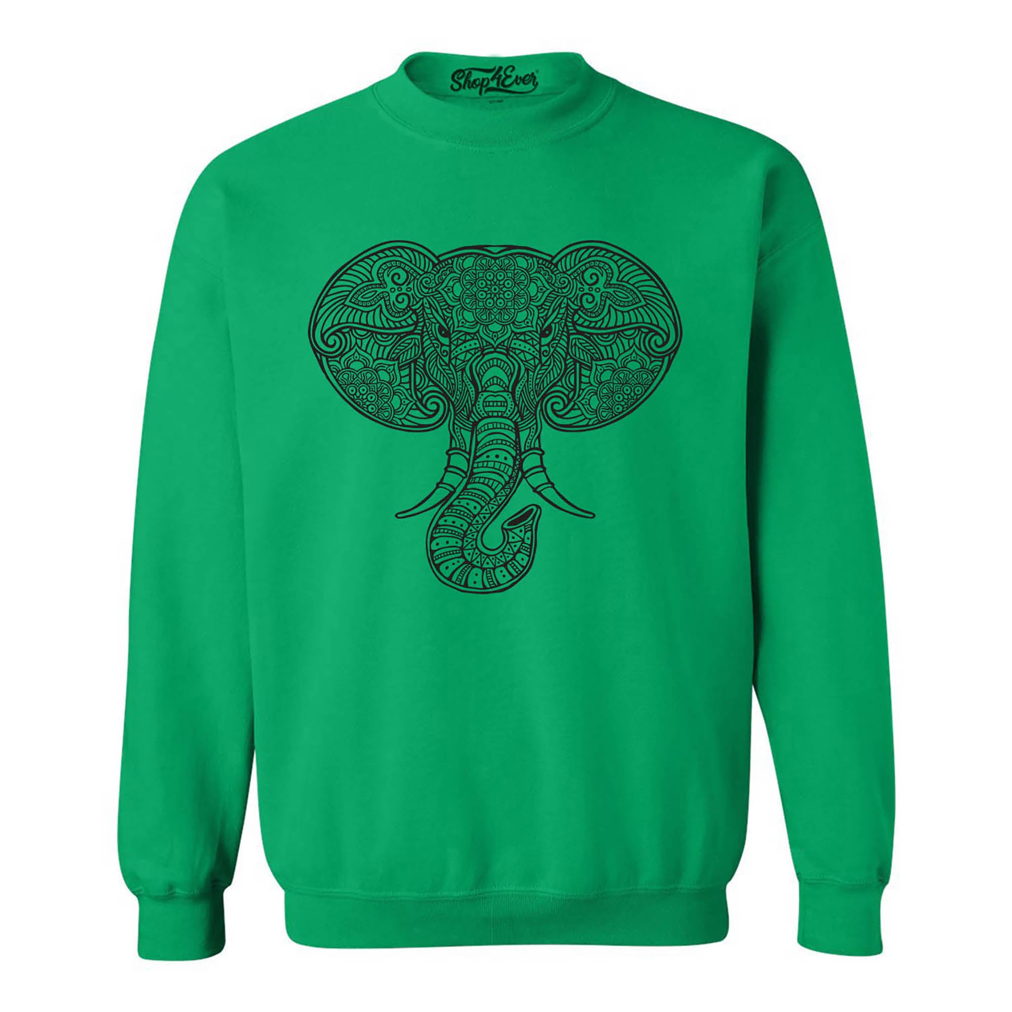 Mandala Elephant Crewneck Sweatshirts