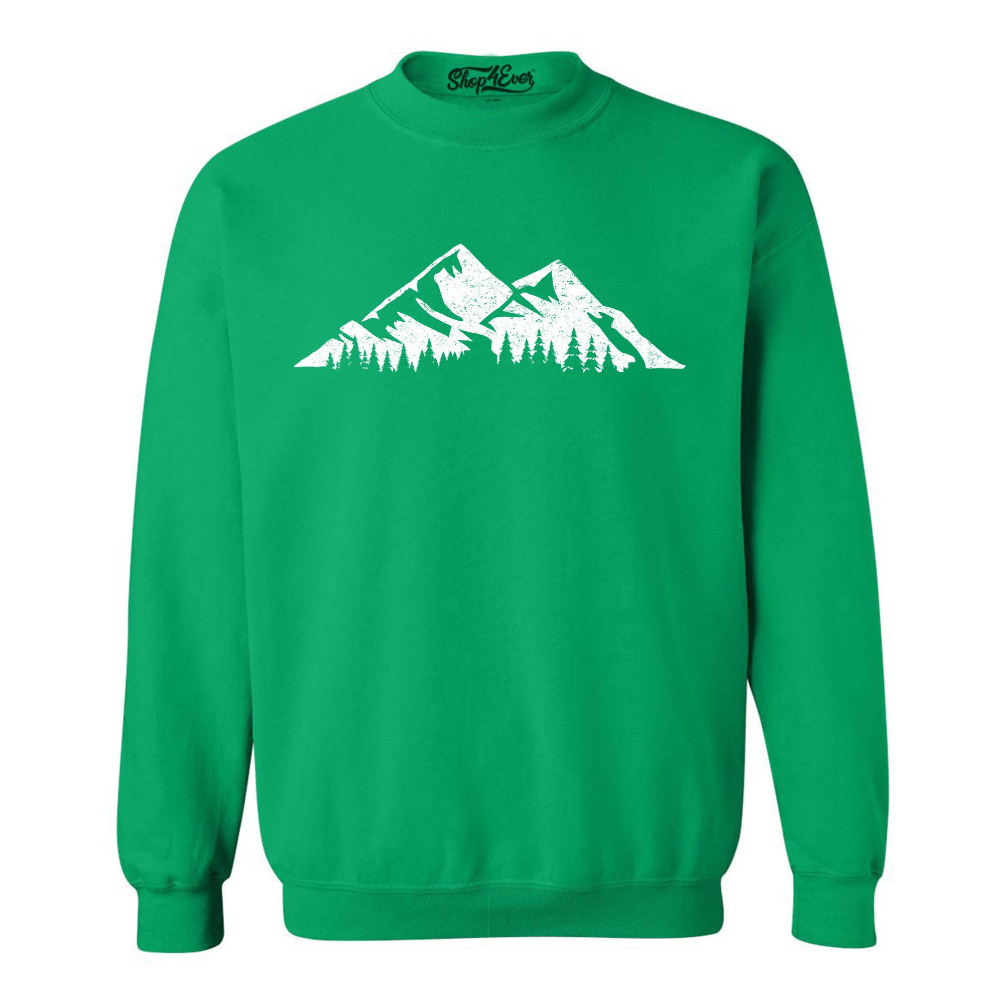 Mountains Scenery Nature Wildlife Crewneck Sweatshirts