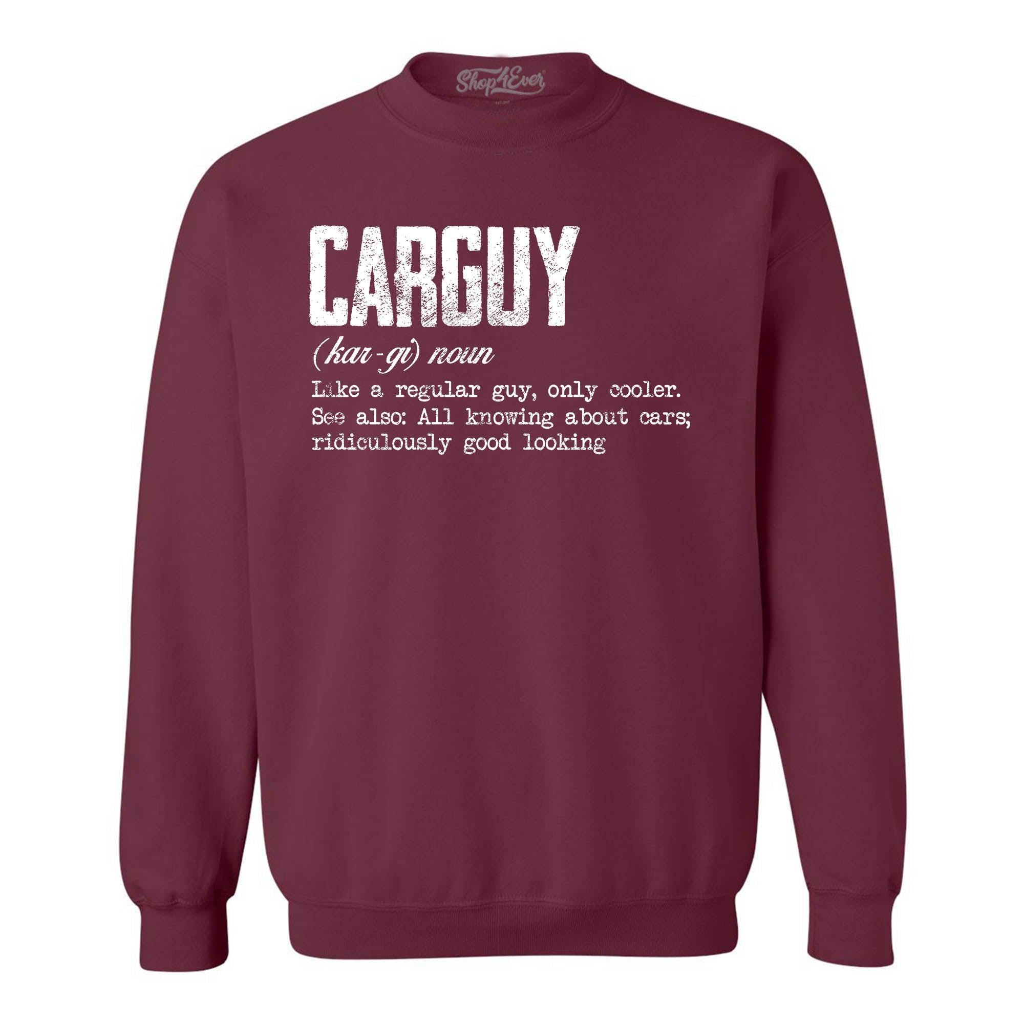 Car Guy Definition Crewneck Sweatshirts