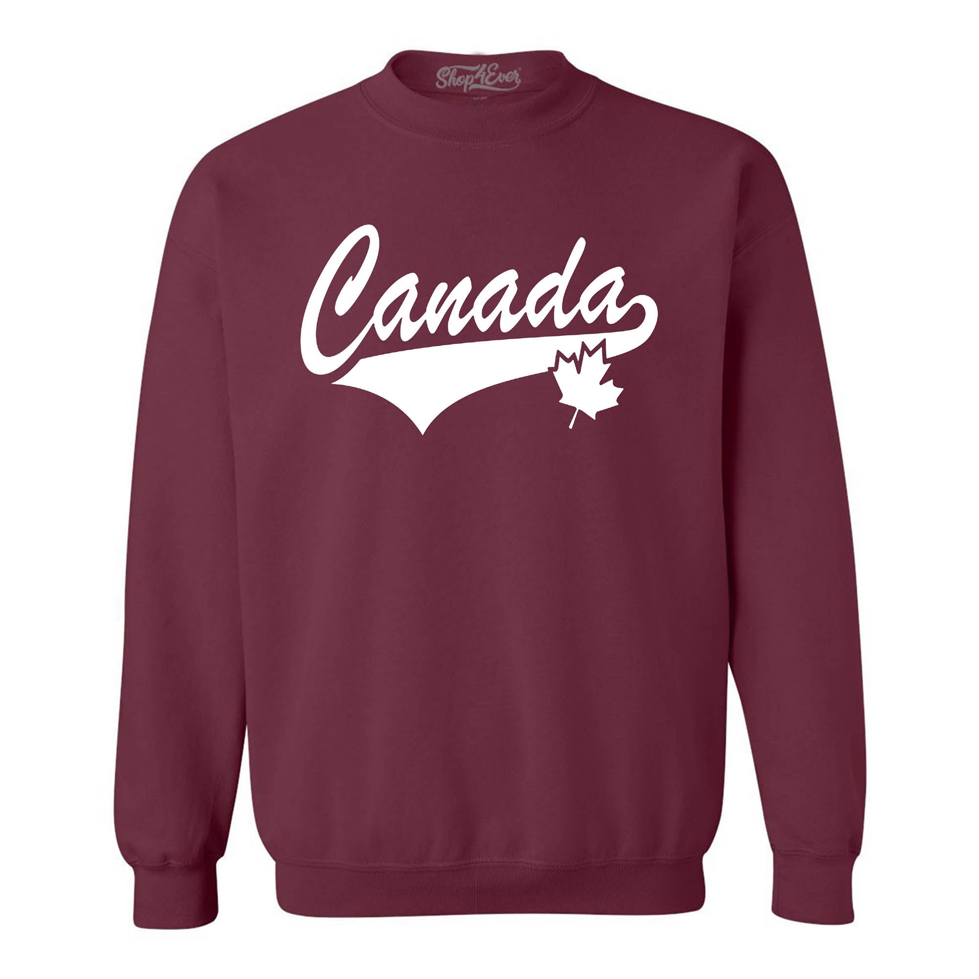 Canada White Crewneck Sweatshirts