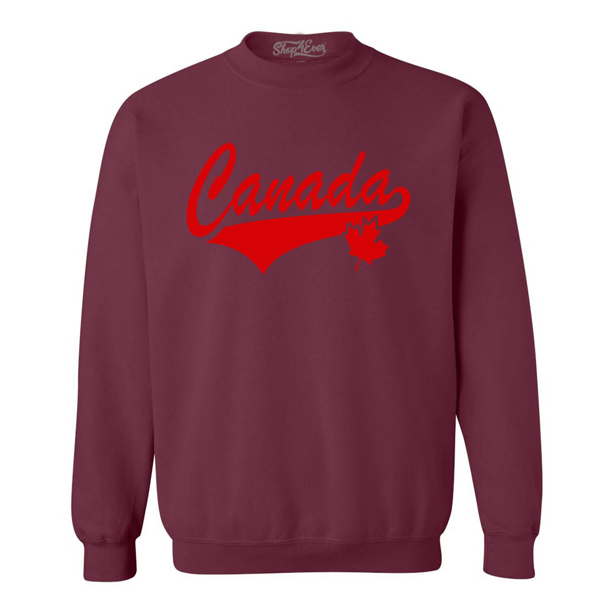 Canada Red Crewneck Sweatshirts