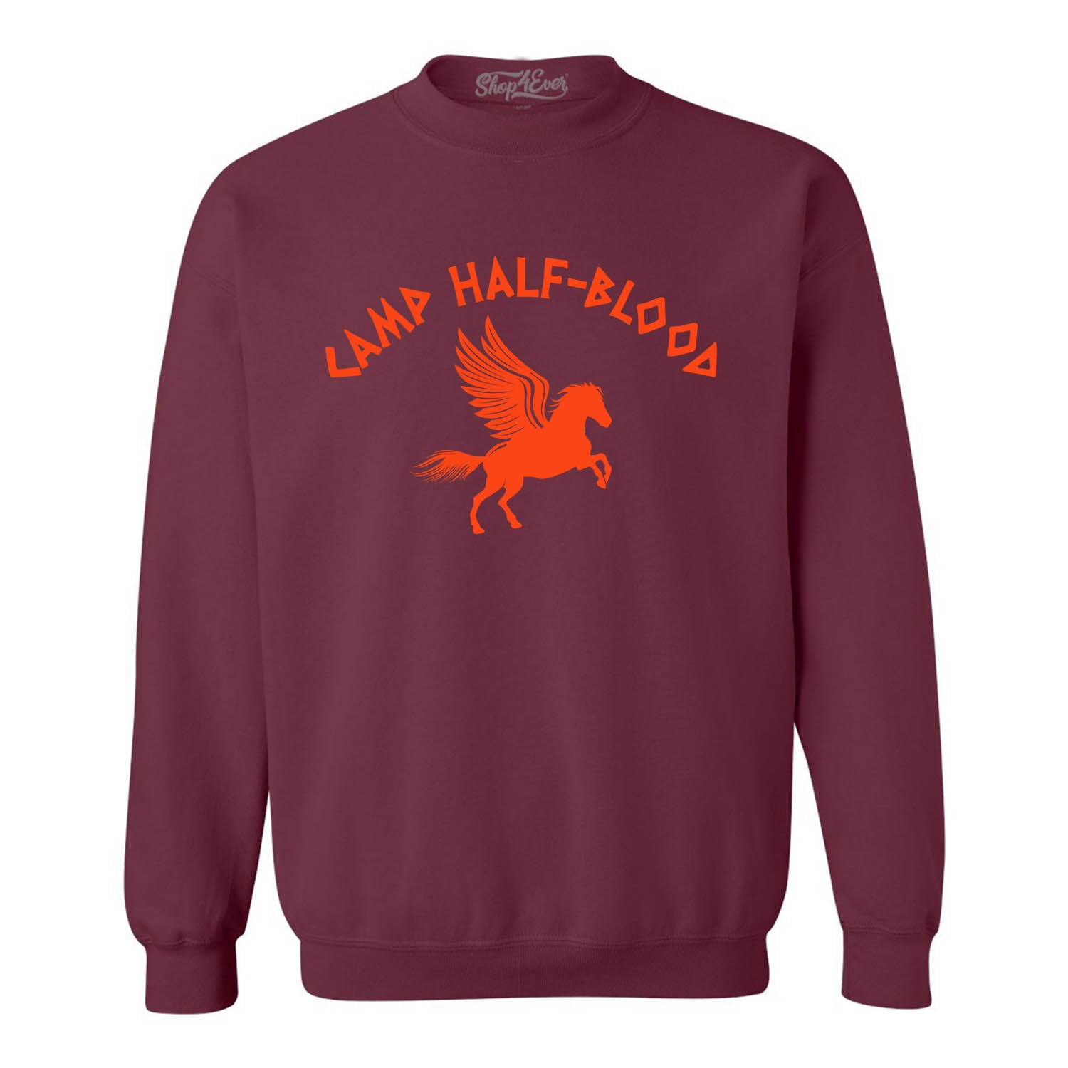 Camp Half Blood Orange Crewneck Sweatshirts Demigod Sweater