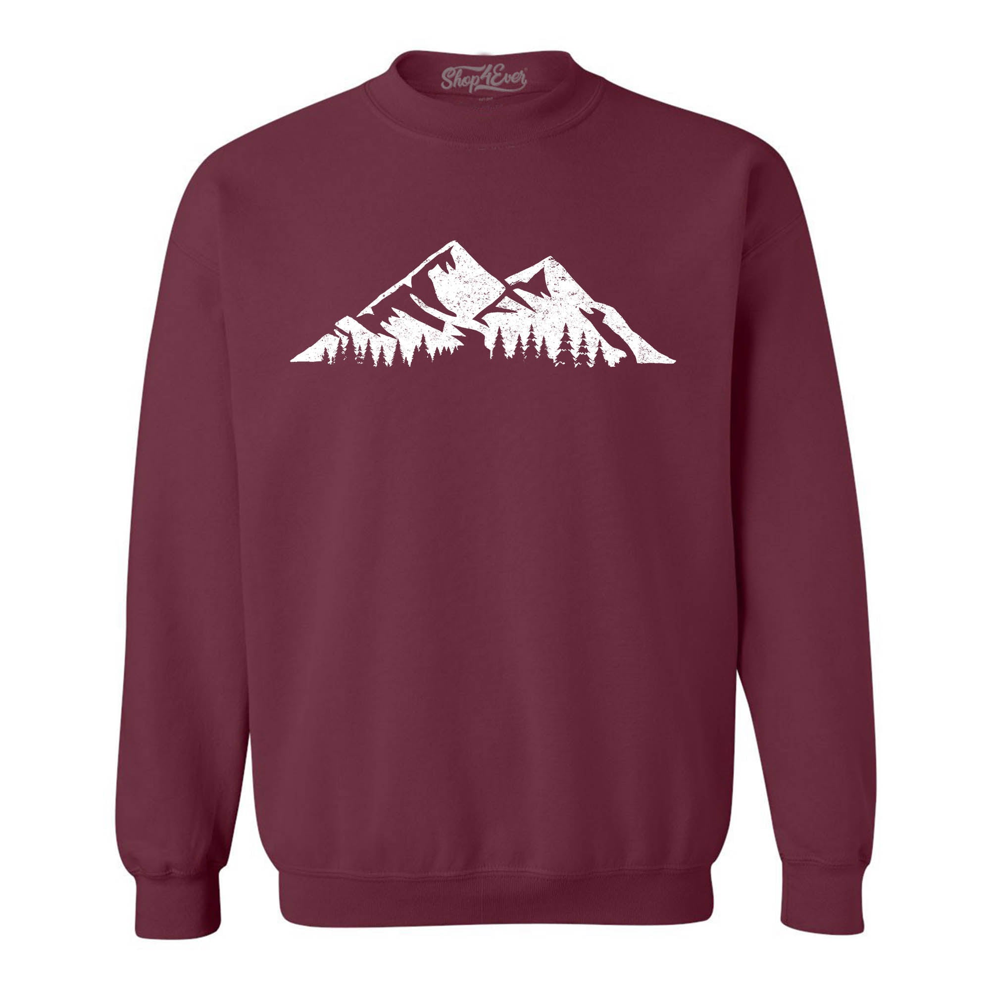 Mountains Scenery Nature Wildlife Crewneck Sweatshirts