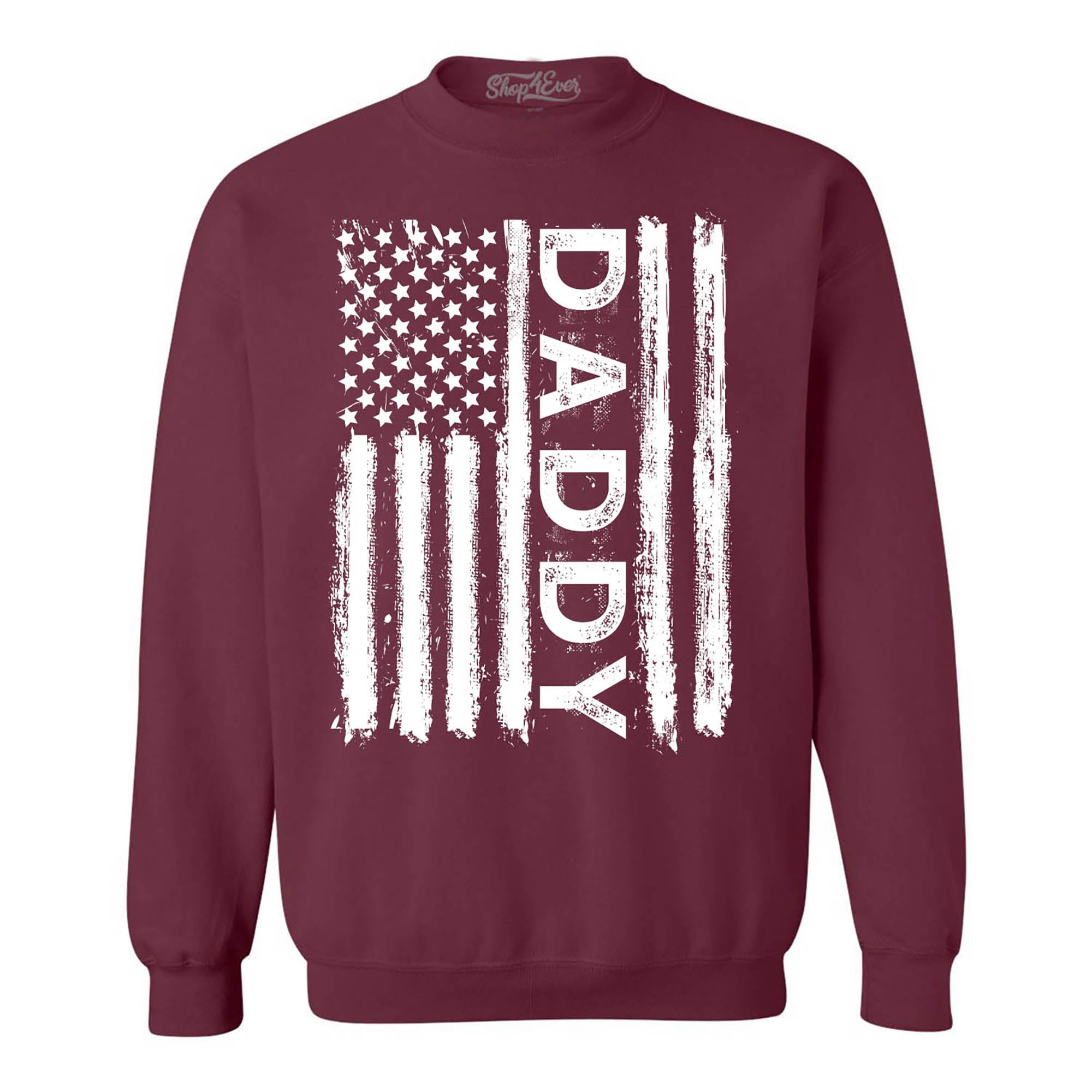 Daddy American Flag Crewneck Sweatshirts