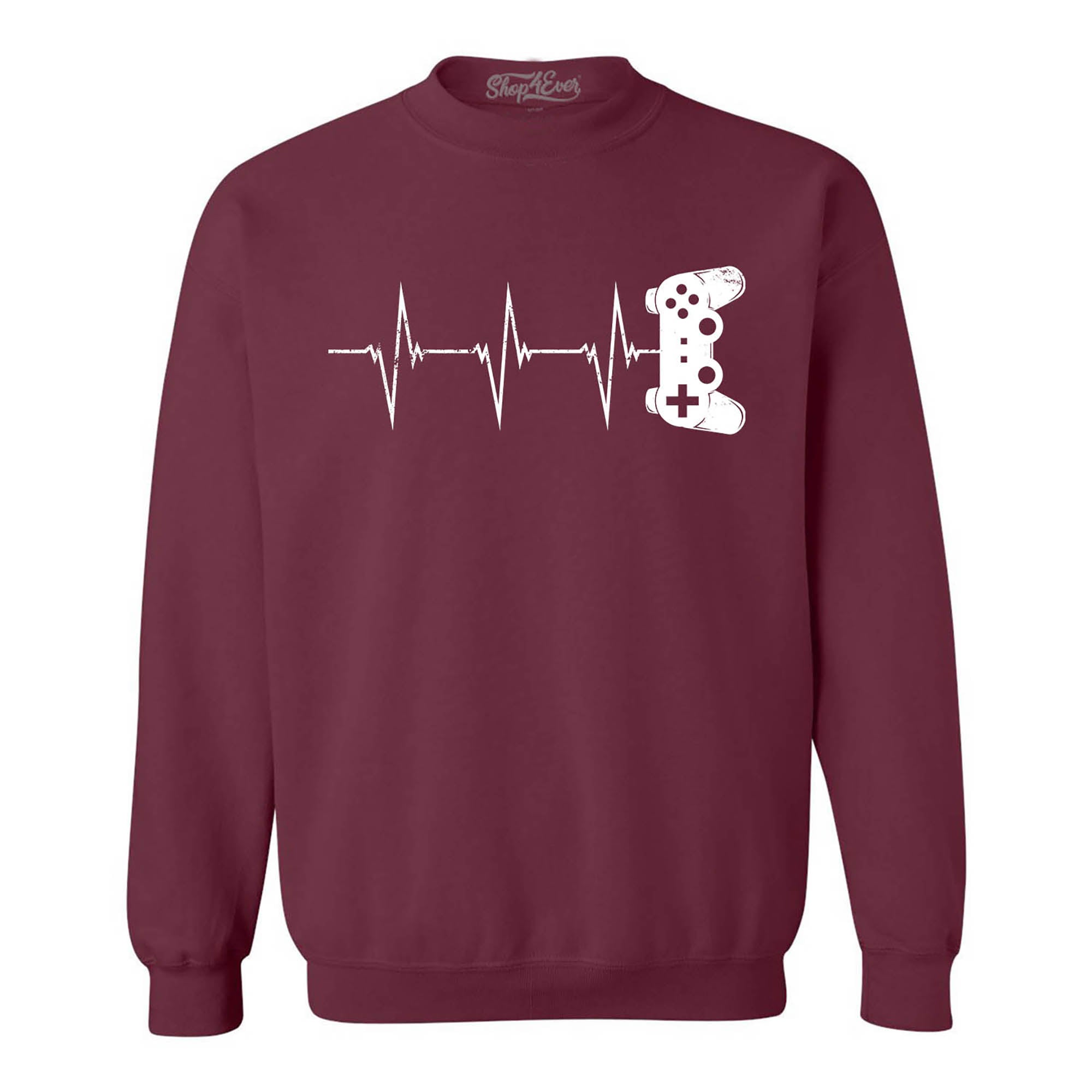 Gamer Heartbeat Crewneck Sweatshirts