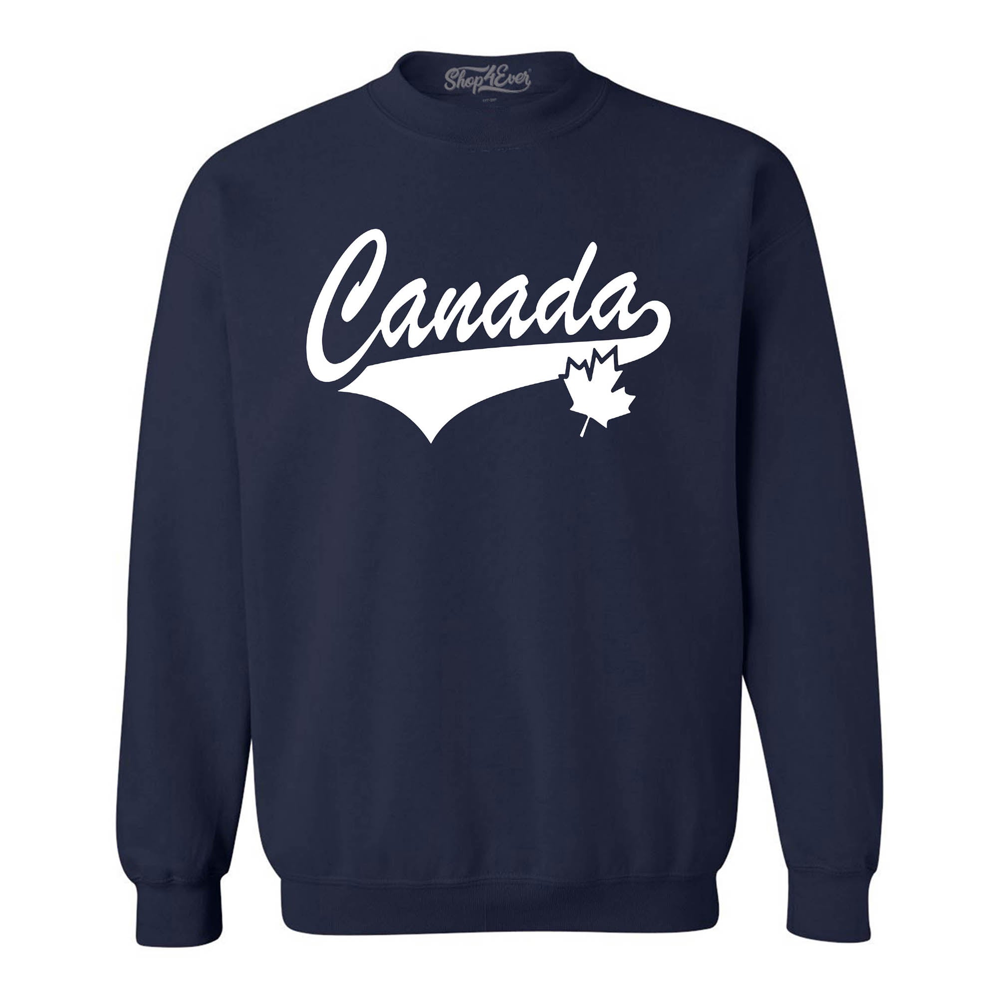 Canada White Crewneck Sweatshirts