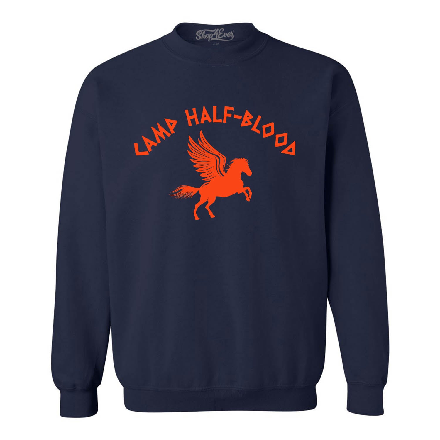 Camp Half Blood Orange Crewneck Sweatshirts Demigod Sweater