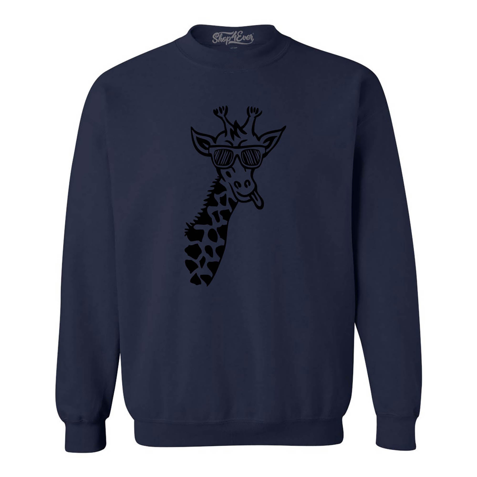 Cool Giraffe Cute Animal Crewneck Sweatshirts