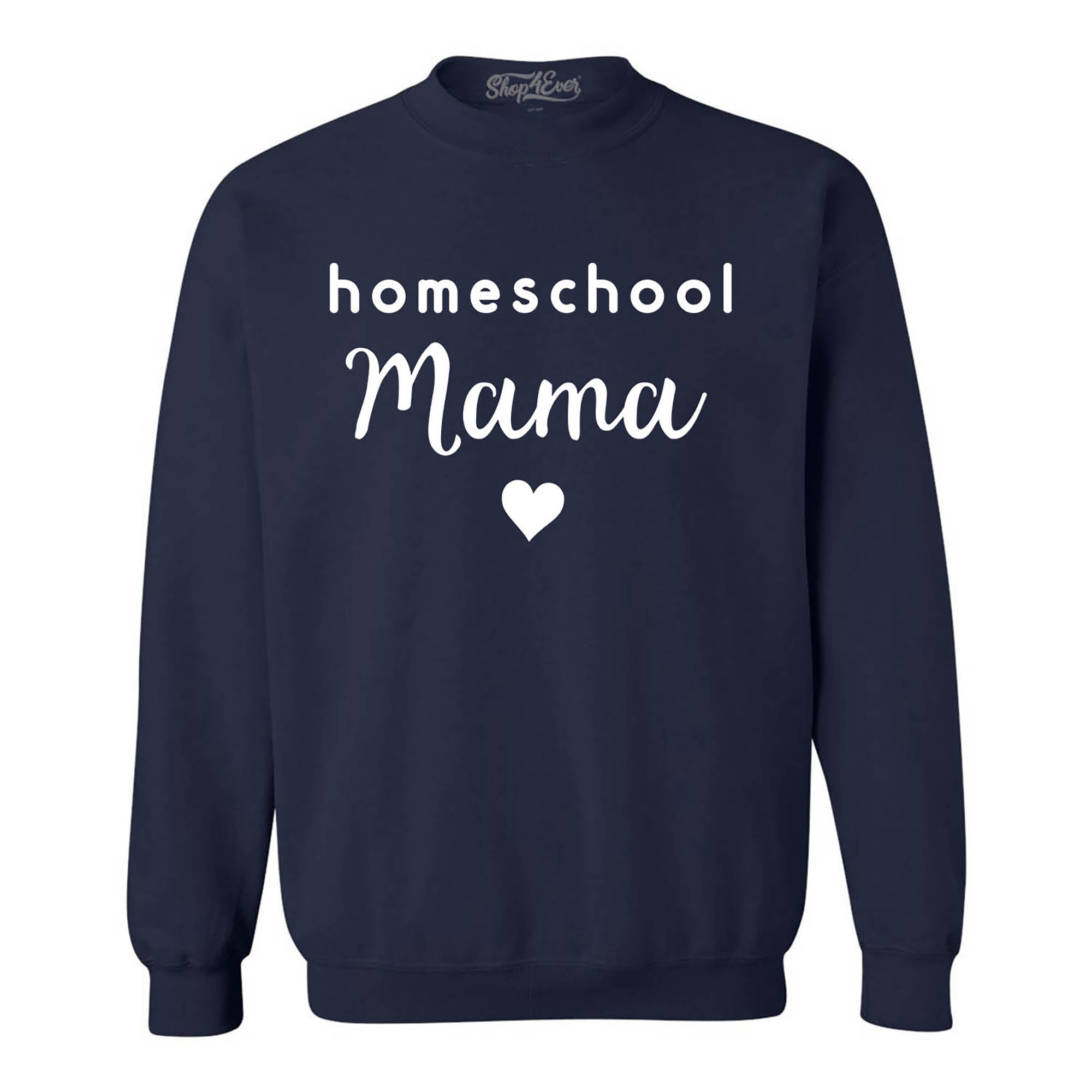 Homeschool Mama Gift for Mom Teacher Crewneck Sweatshirts