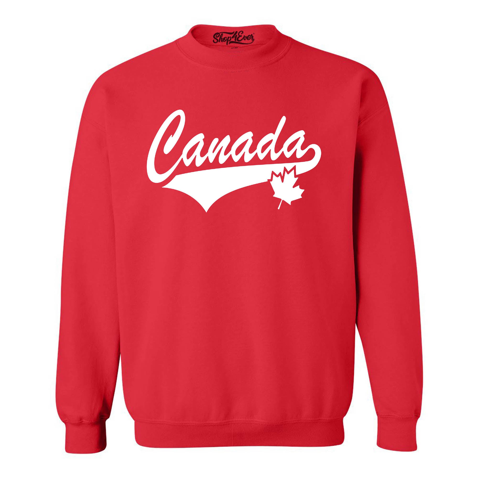 Canada White Crewneck Sweatshirts