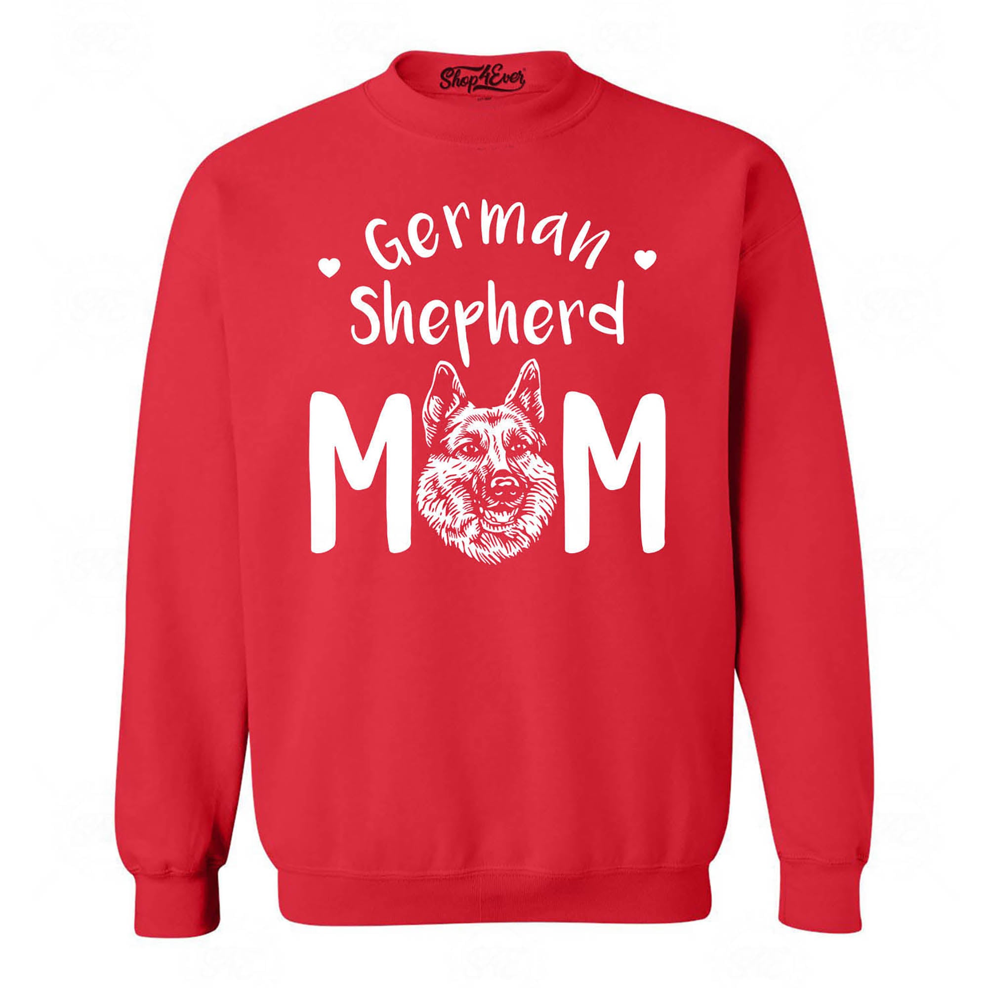 German Shepherd Mom Crewneck Sweatshirts