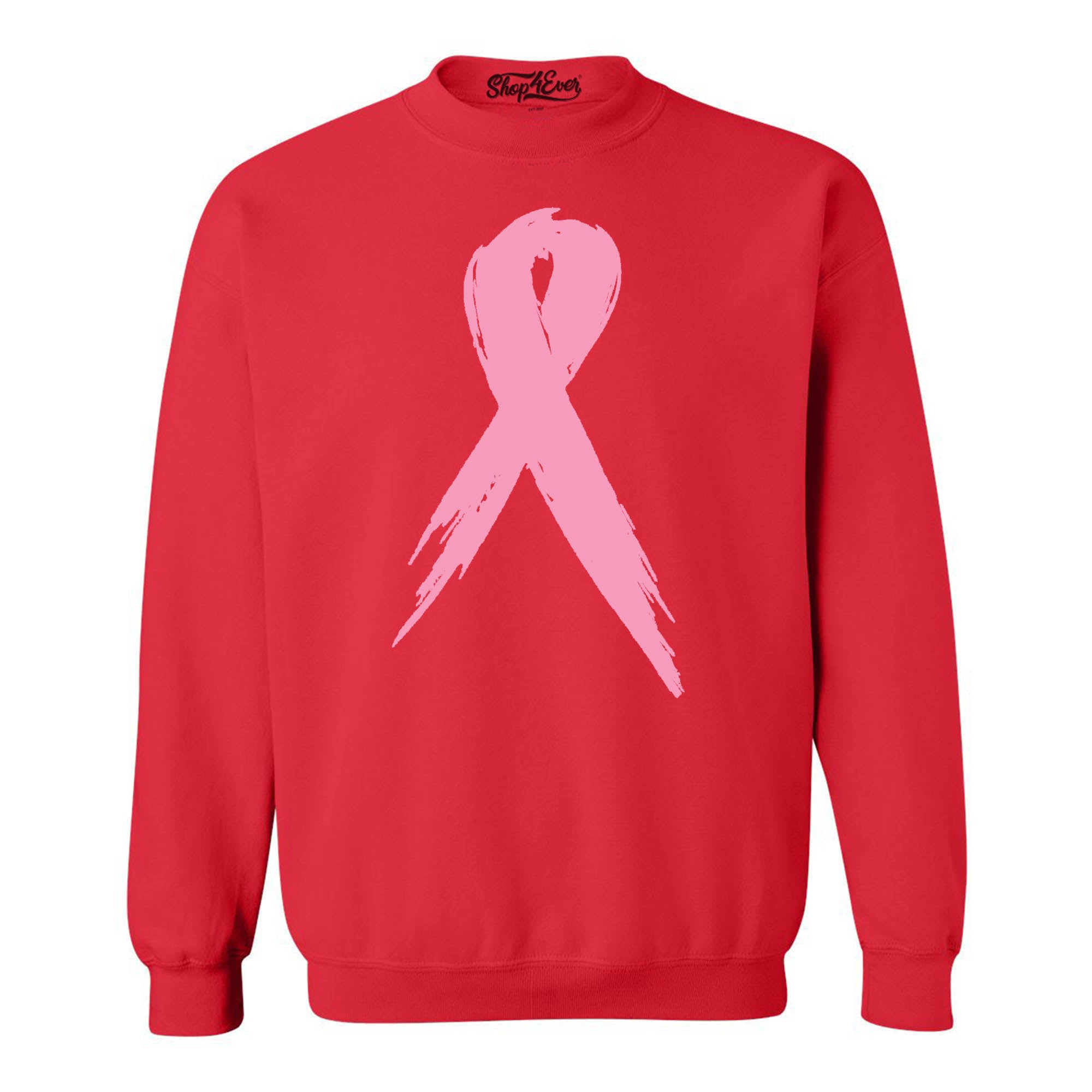 Pink Ribbon Crewnecks Breast Cancer Awareness Sweatshirts
