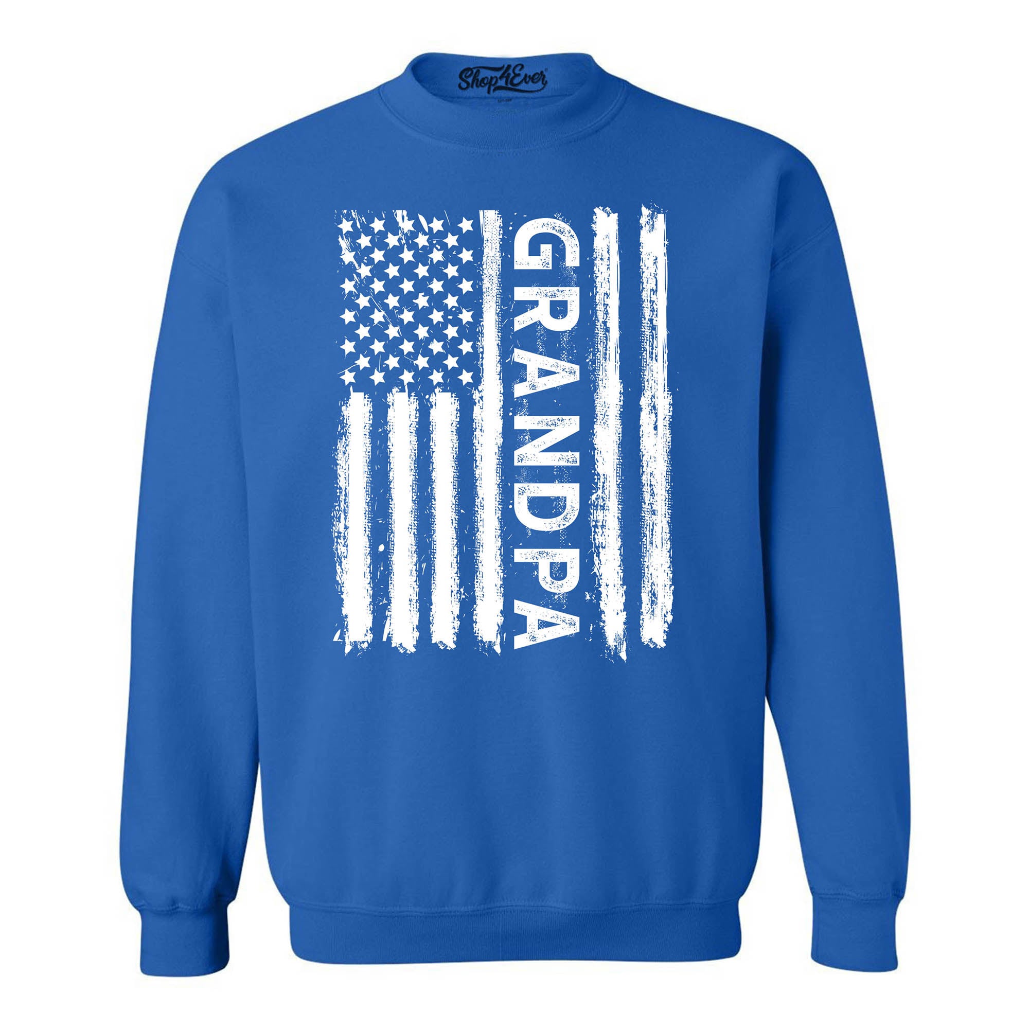 Grandpa American Flag Crewneck Sweatshirts