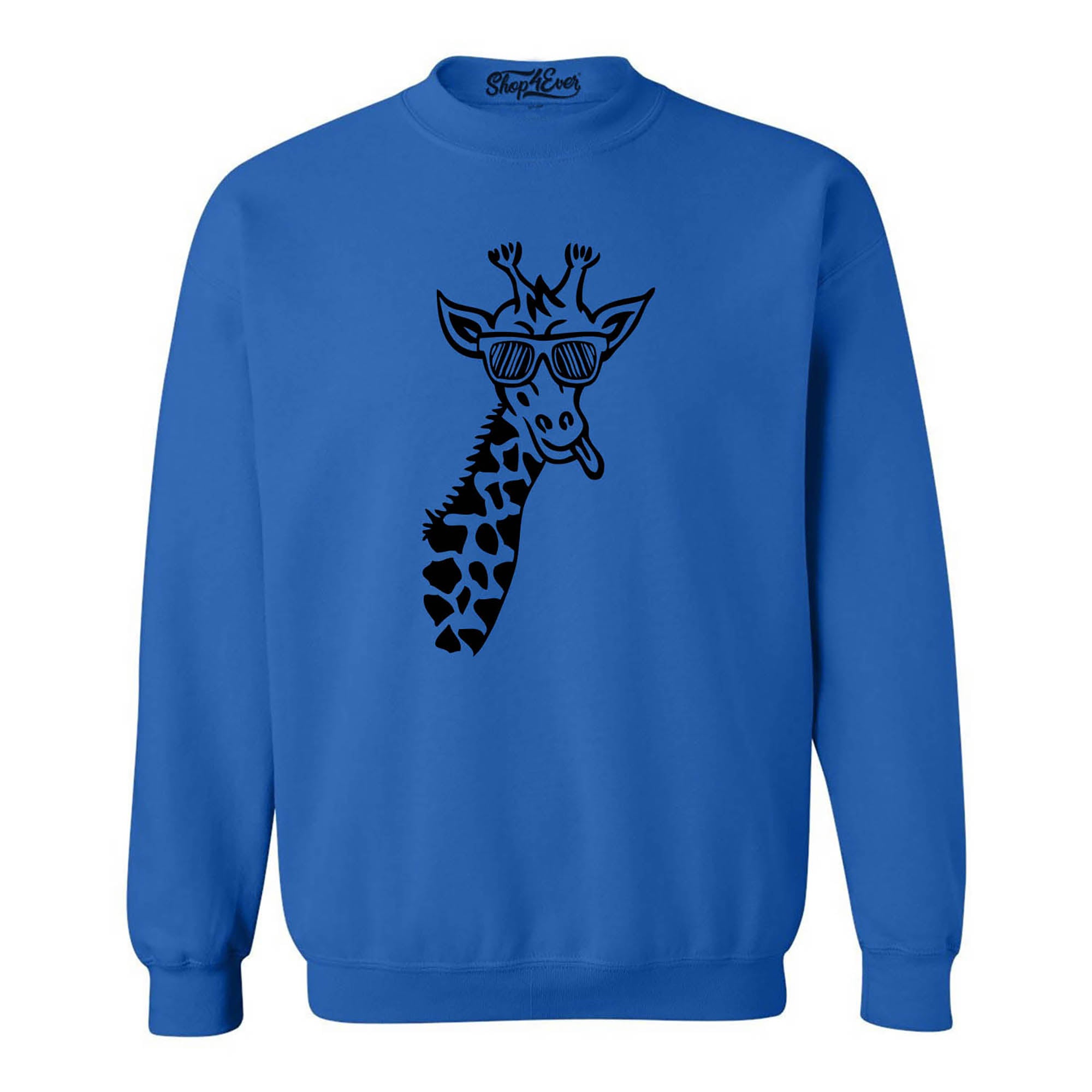 Cool Giraffe Cute Animal Crewneck Sweatshirts