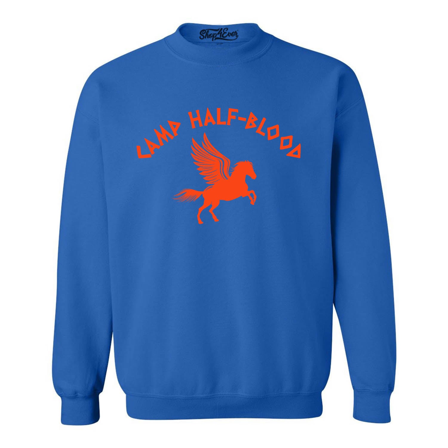 Camp Half Blood Orange Crewneck Sweatshirts Demigod Sweater