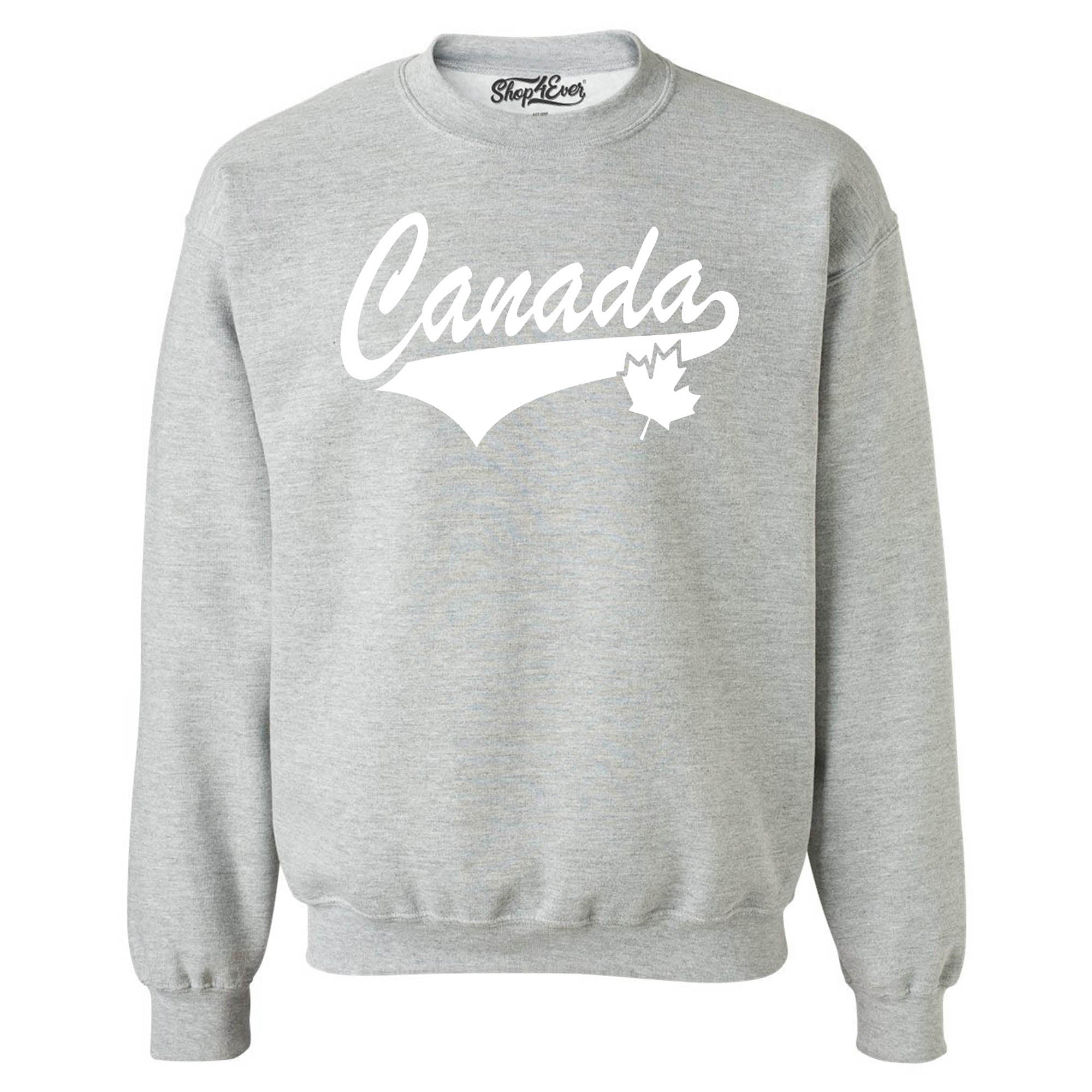 Canada White Crewneck Sweatshirts