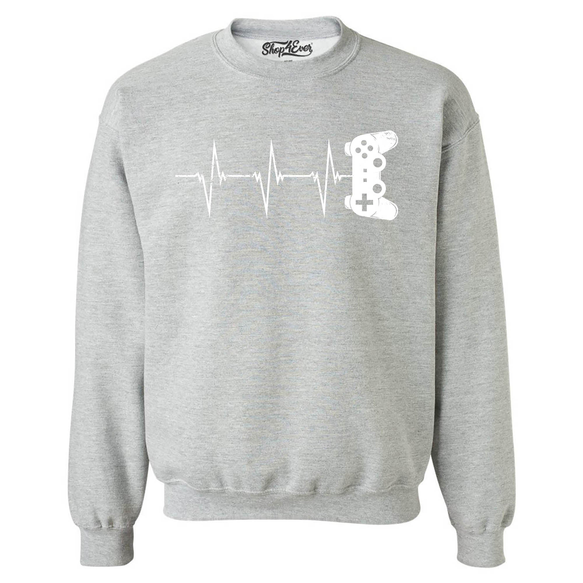 Gamer Heartbeat Crewneck Sweatshirts