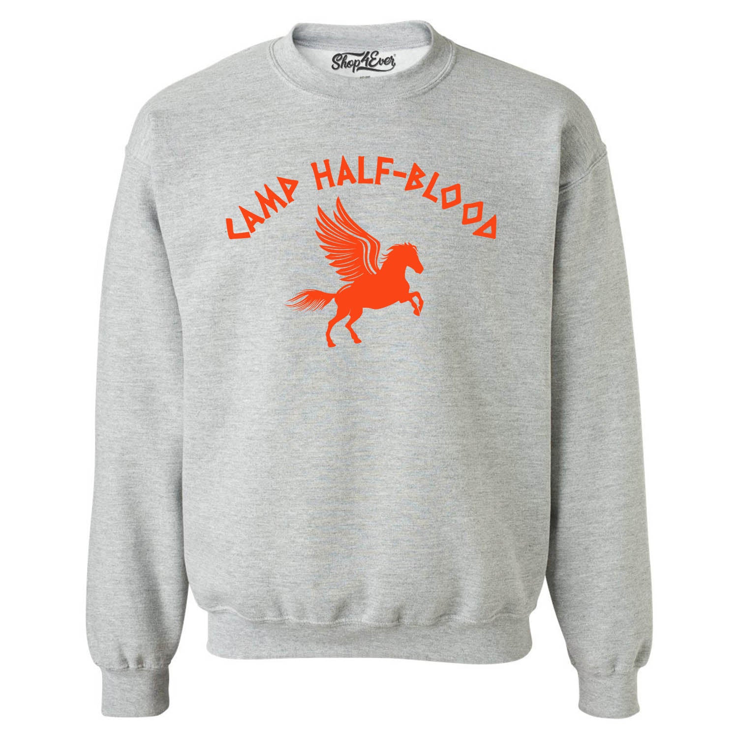 Camp Half Blood Orange Crewneck Sweatshirts Demigod Sweater