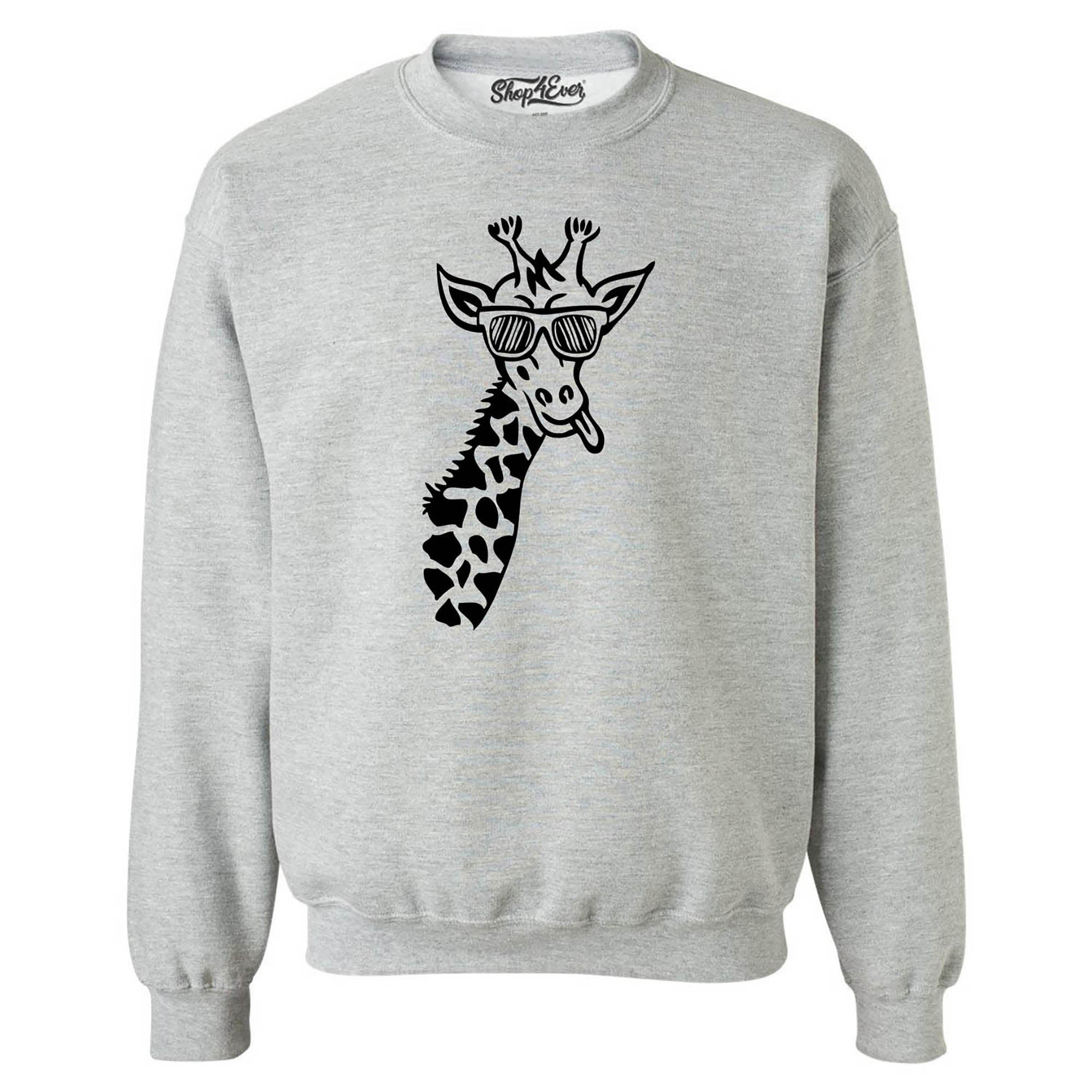 Cool Giraffe Cute Animal Crewneck Sweatshirts