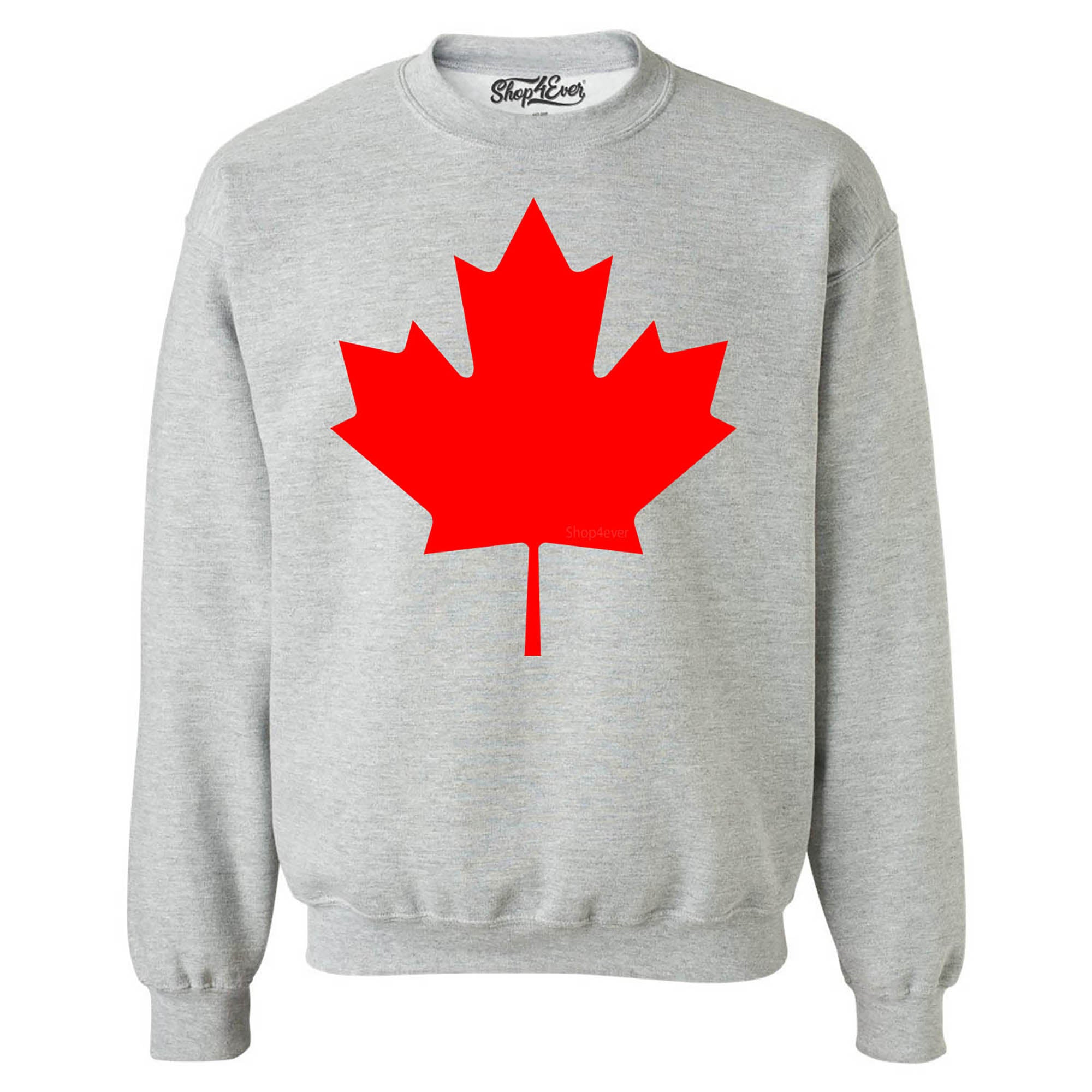 Canada Red Leaf Crewneck Sweatshirts